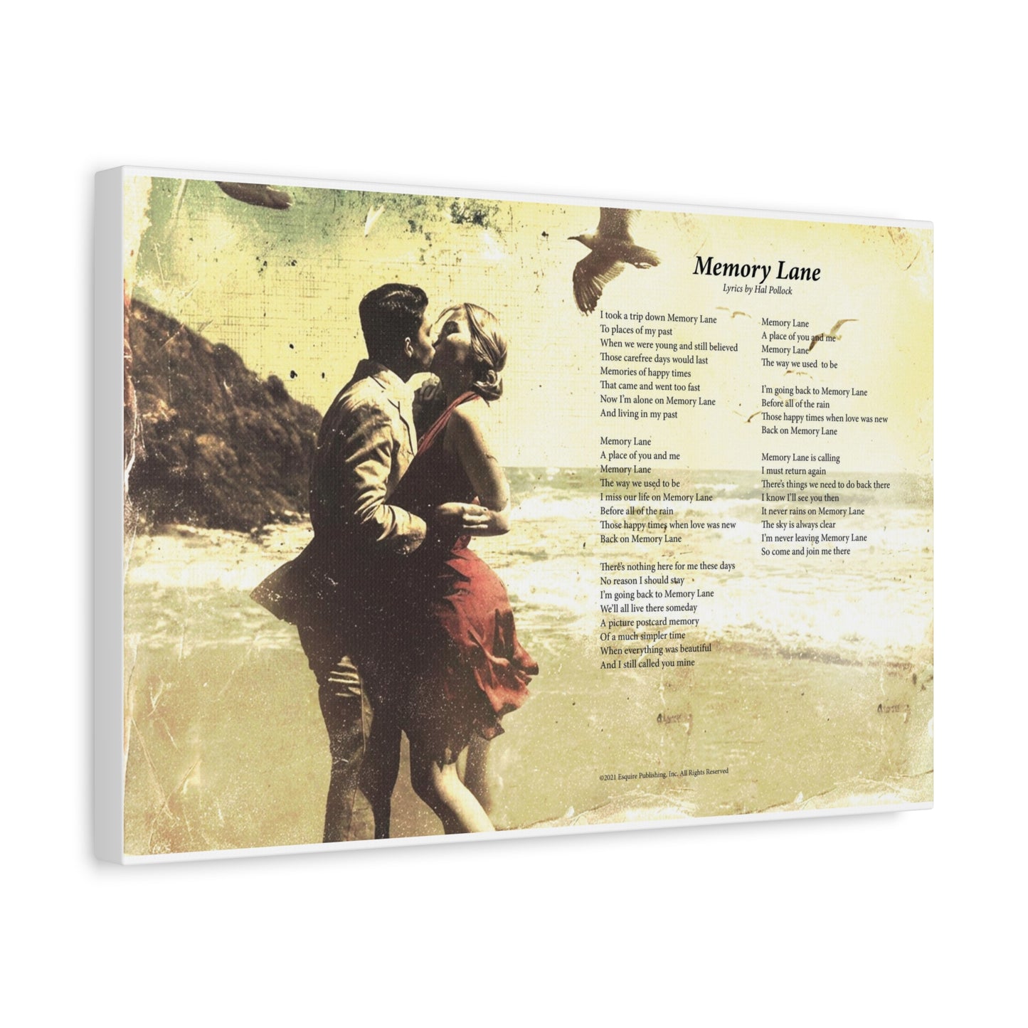 Memory Lane — Lyric Art Print (Canvas)
