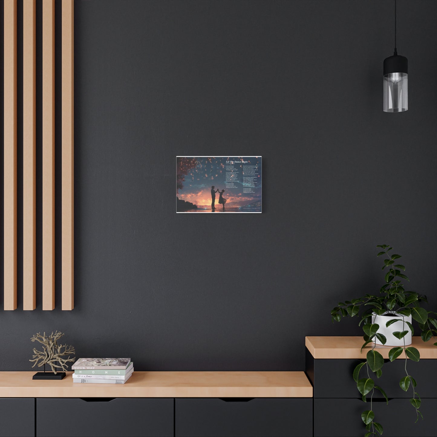 Let The Dance Begin — Lyric Art Print (Canvas)