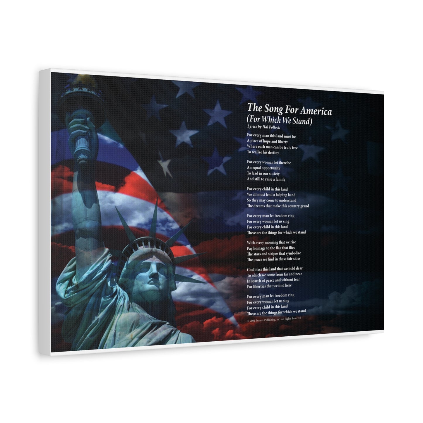 For Which We Stand — Lyric Art Print (Canvas)
