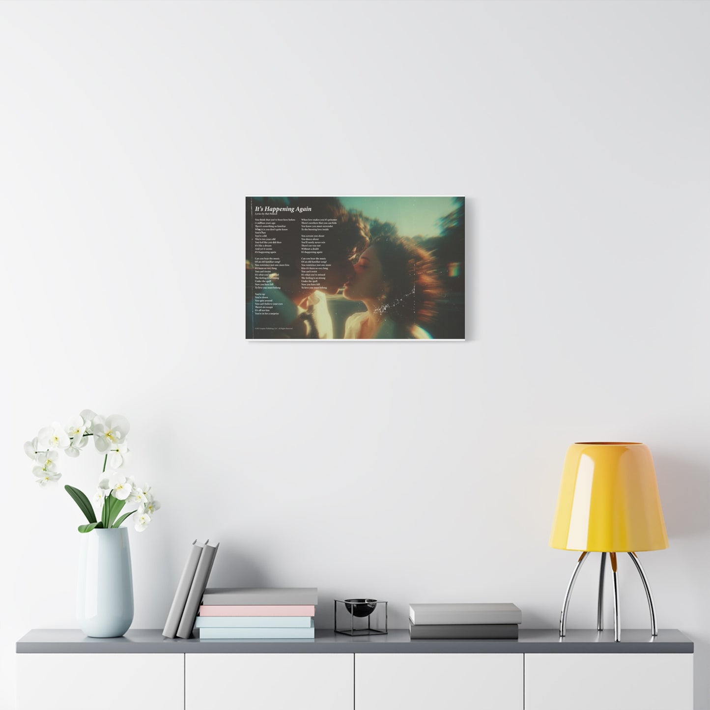 It's Happening Again — Lyric Art Print (Canvas)