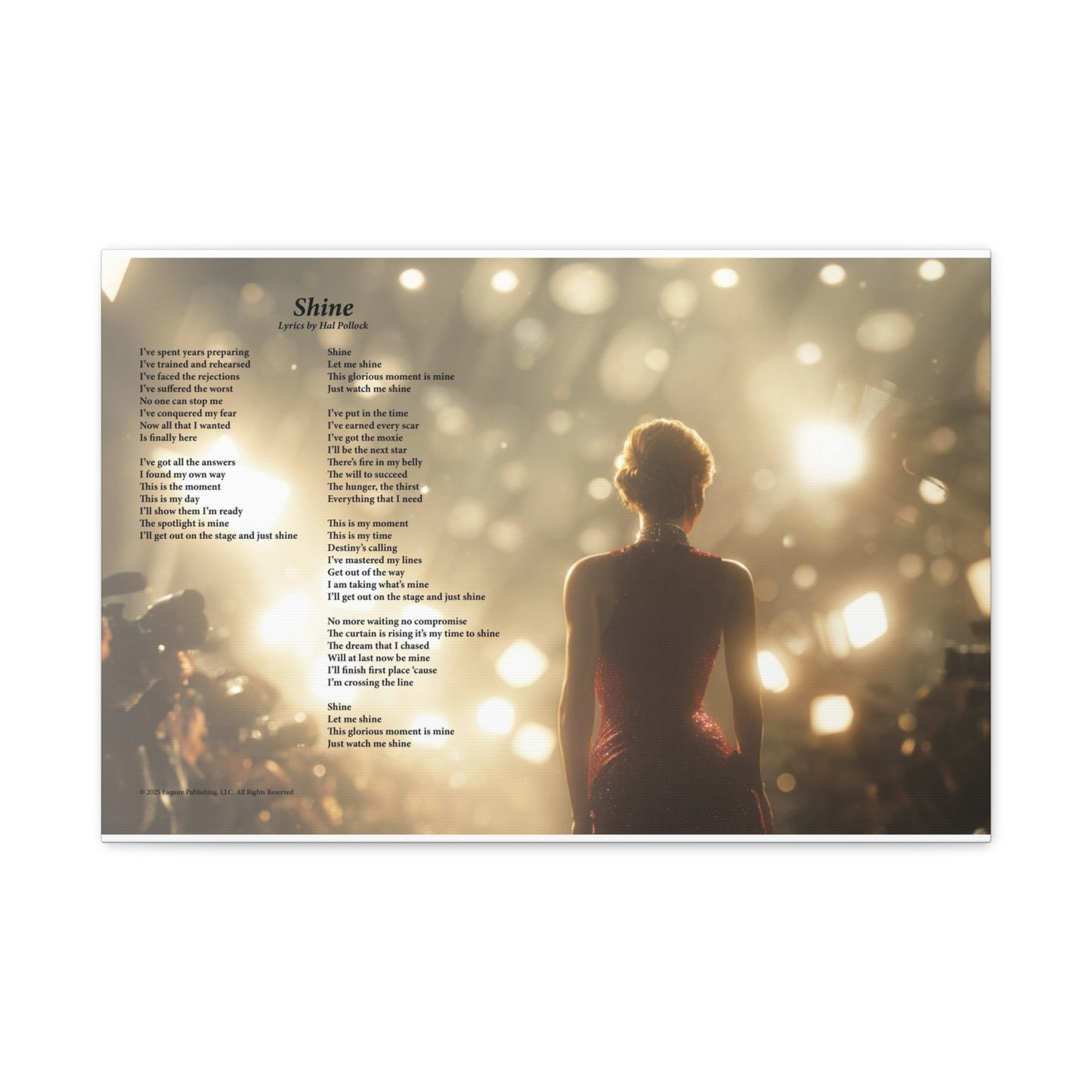 Shine — Lyric Art Print (Canvas)