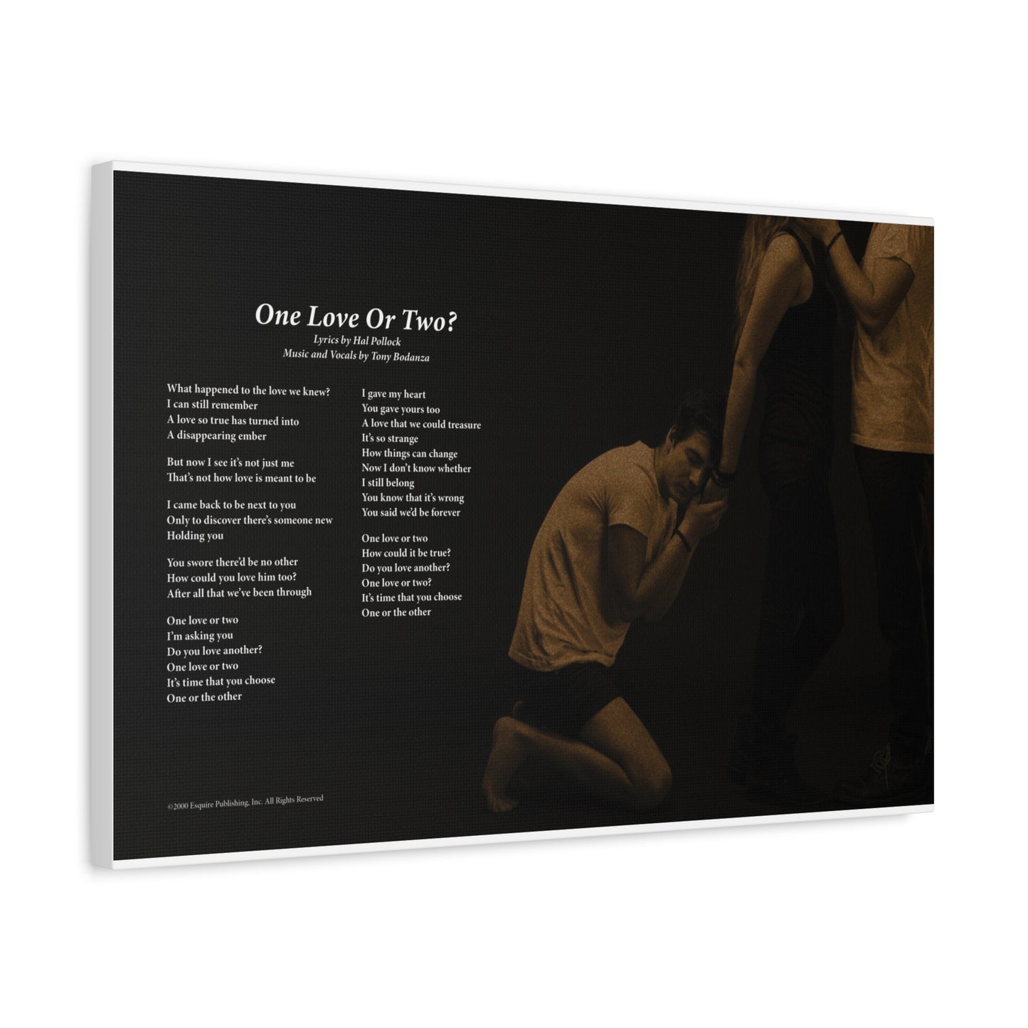 One Love Or Two? — Lyric Art Print (Canvas)