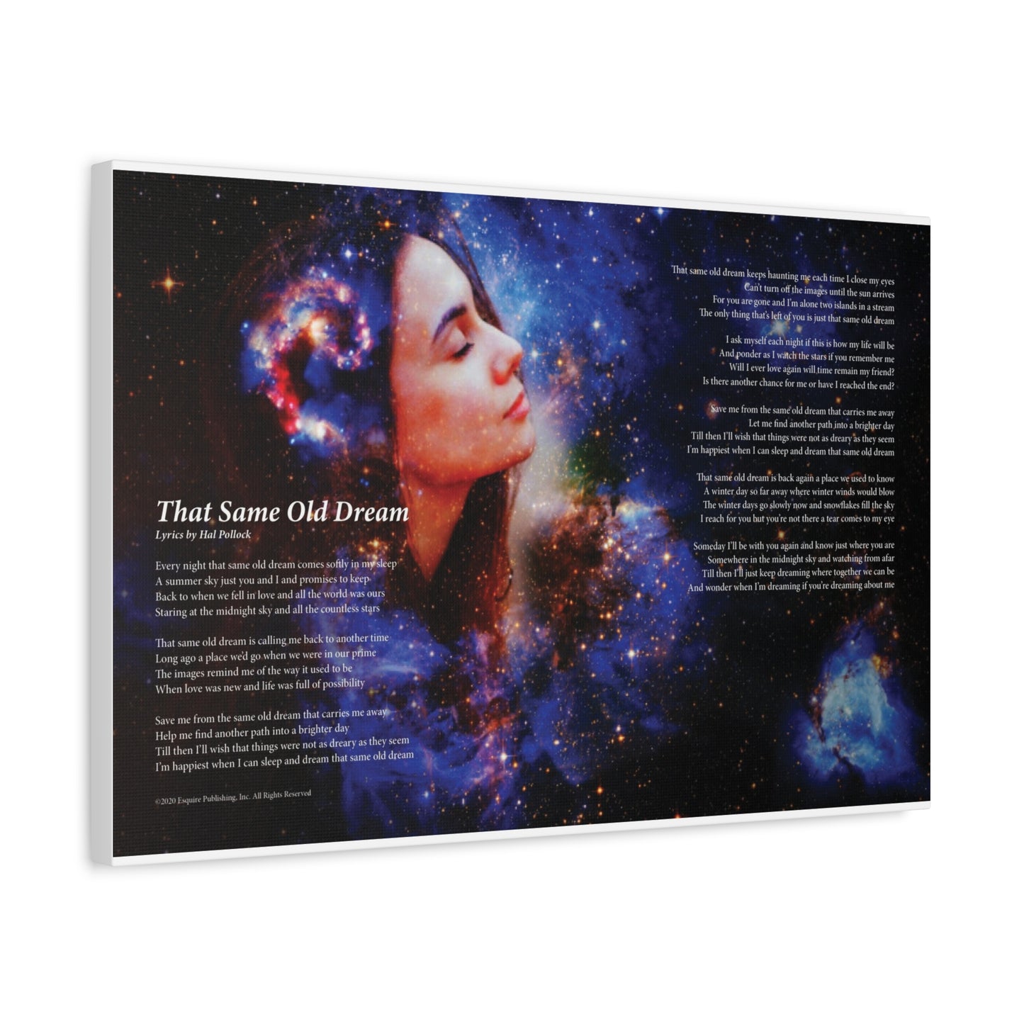 That Same Old Dream — Lyric Art Print (Canvas)