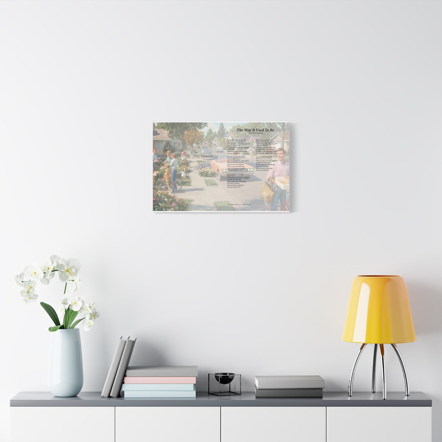 The Way It Used To Be — Lyric Art Print (Canvas)