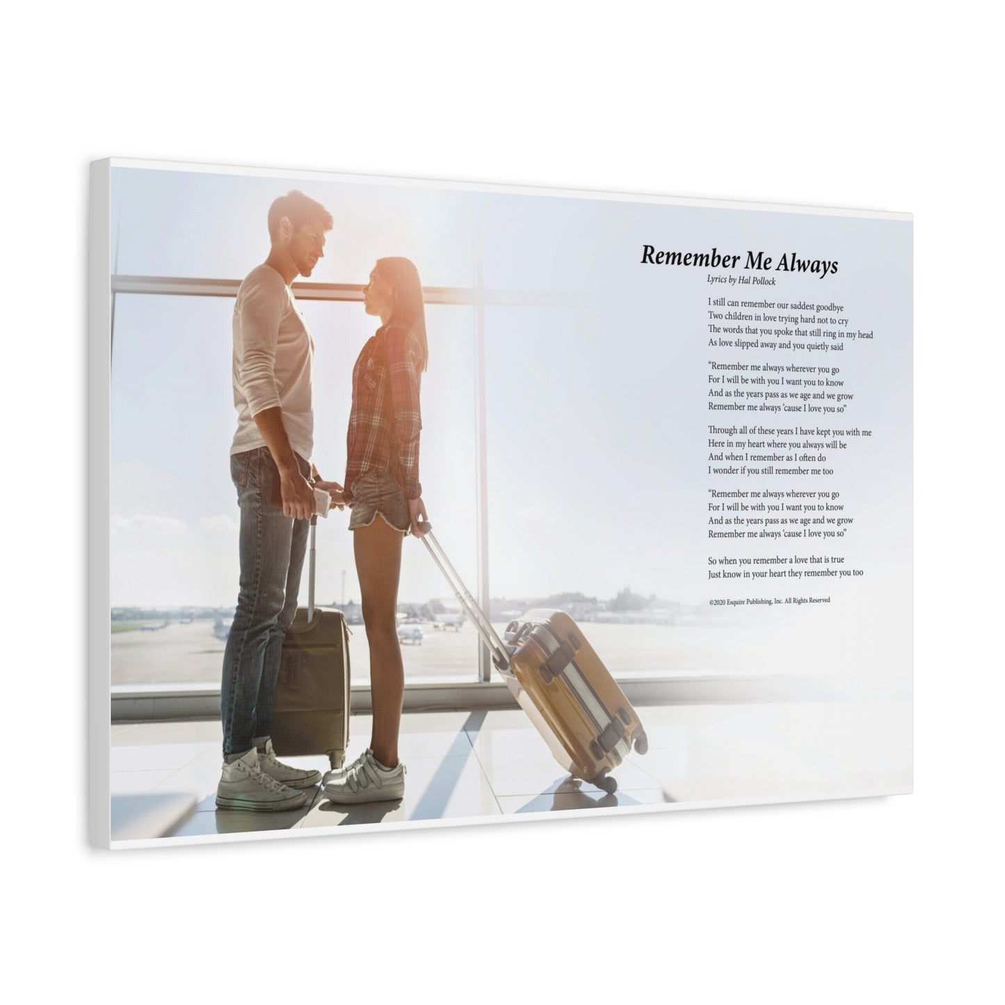 Remember Me Always — Lyric Art Print (Canvas)