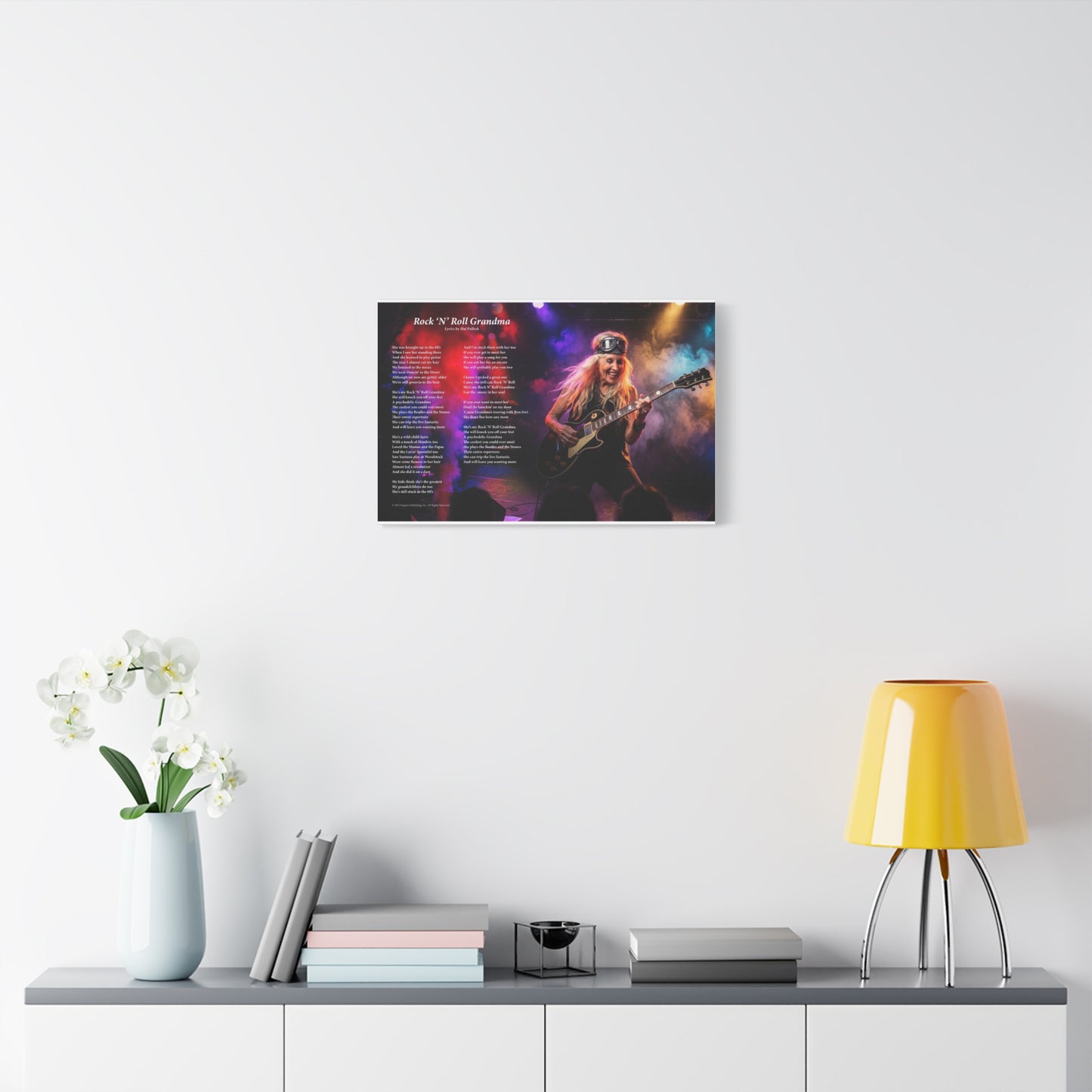 Rock N Roll Grandma — Lyric Art Print (Canvas)