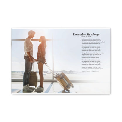 Remember Me Always — Lyric Art Print (Canvas)