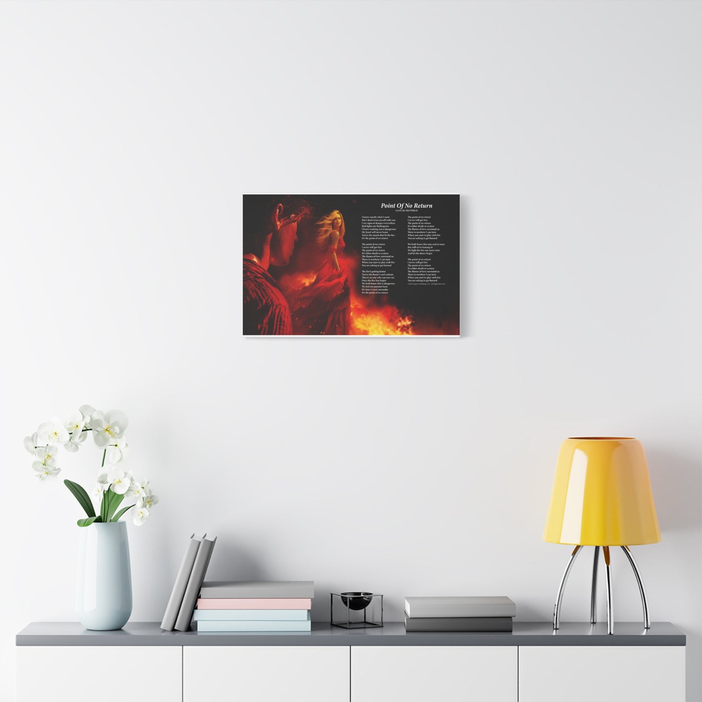 Point Of No Return — Lyric Art Print (Canvas)