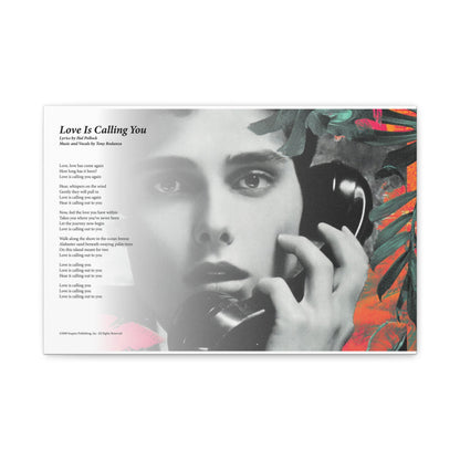 Love Is Calling You — Lyric Art Print (Canvas)