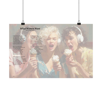 What Women Want — Lyric Art Print (Matte Paper)