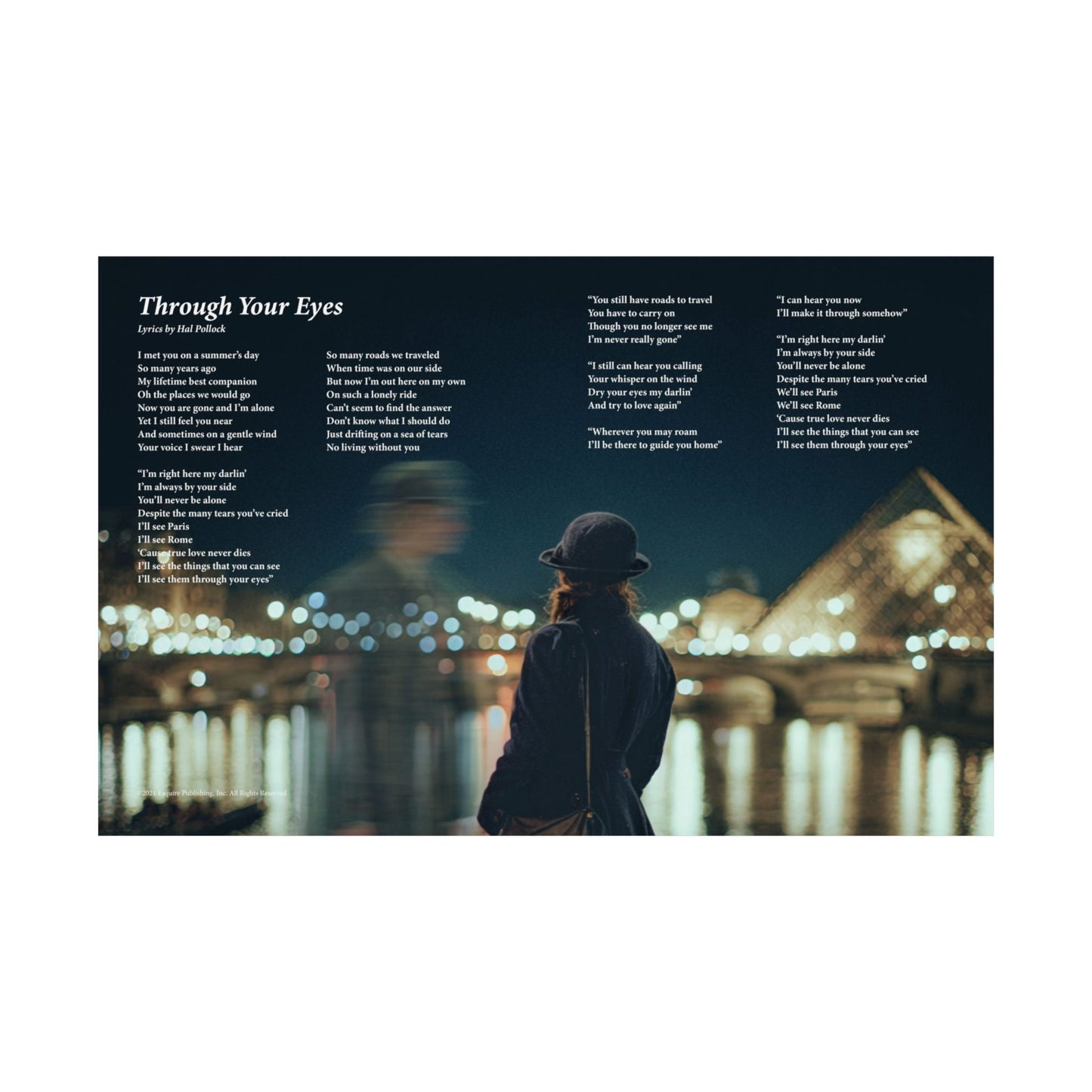 Through Your Eyes — Lyric Art Print (Matte Paper)