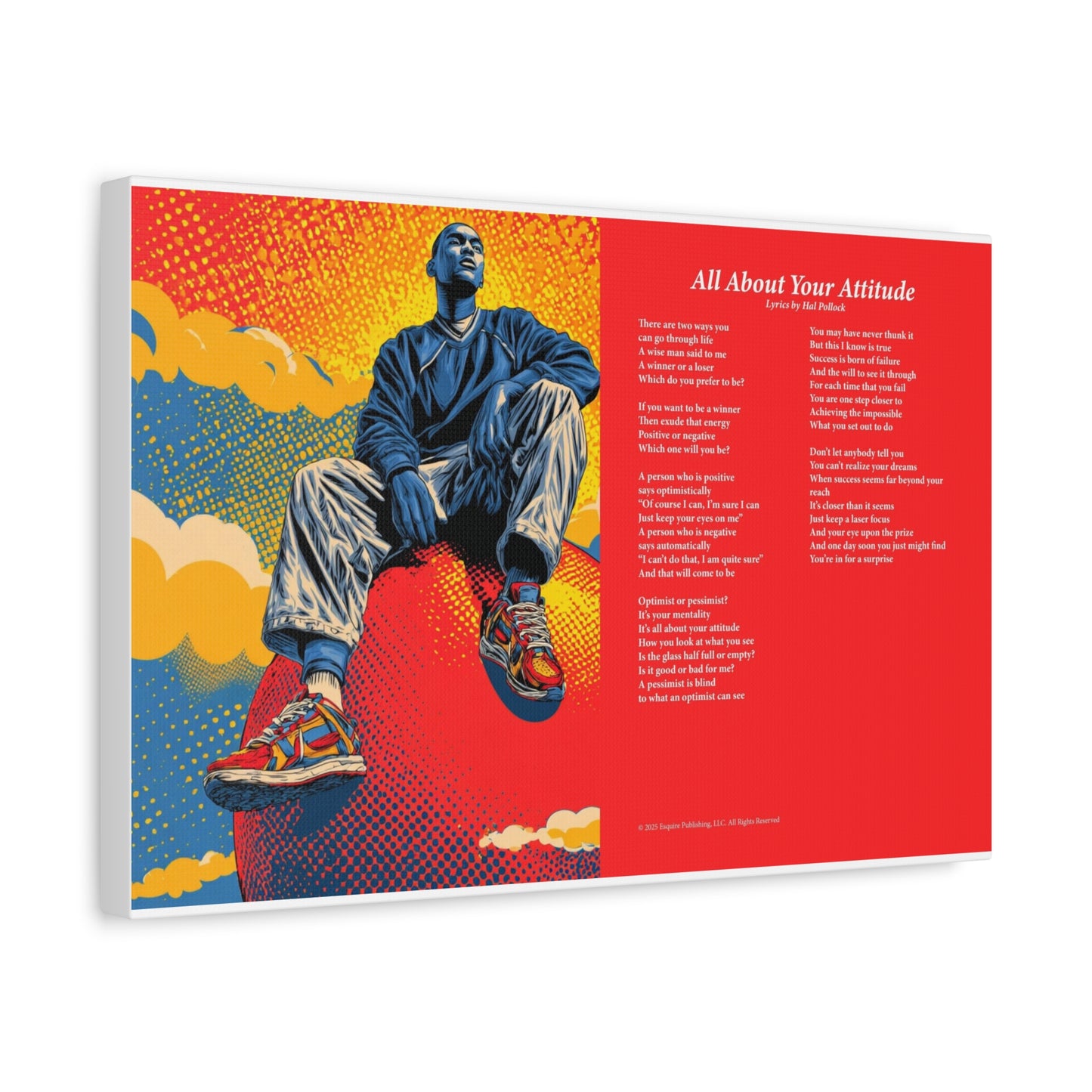 All About Your Attitude — Lyric Art Print (Canvas)