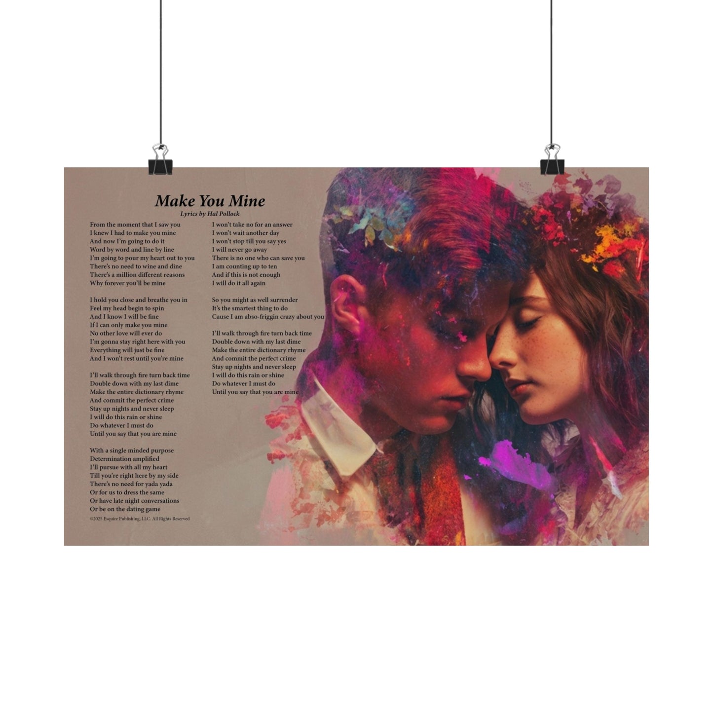 Make You Mine — Lyric Art Print (Matte Paper)