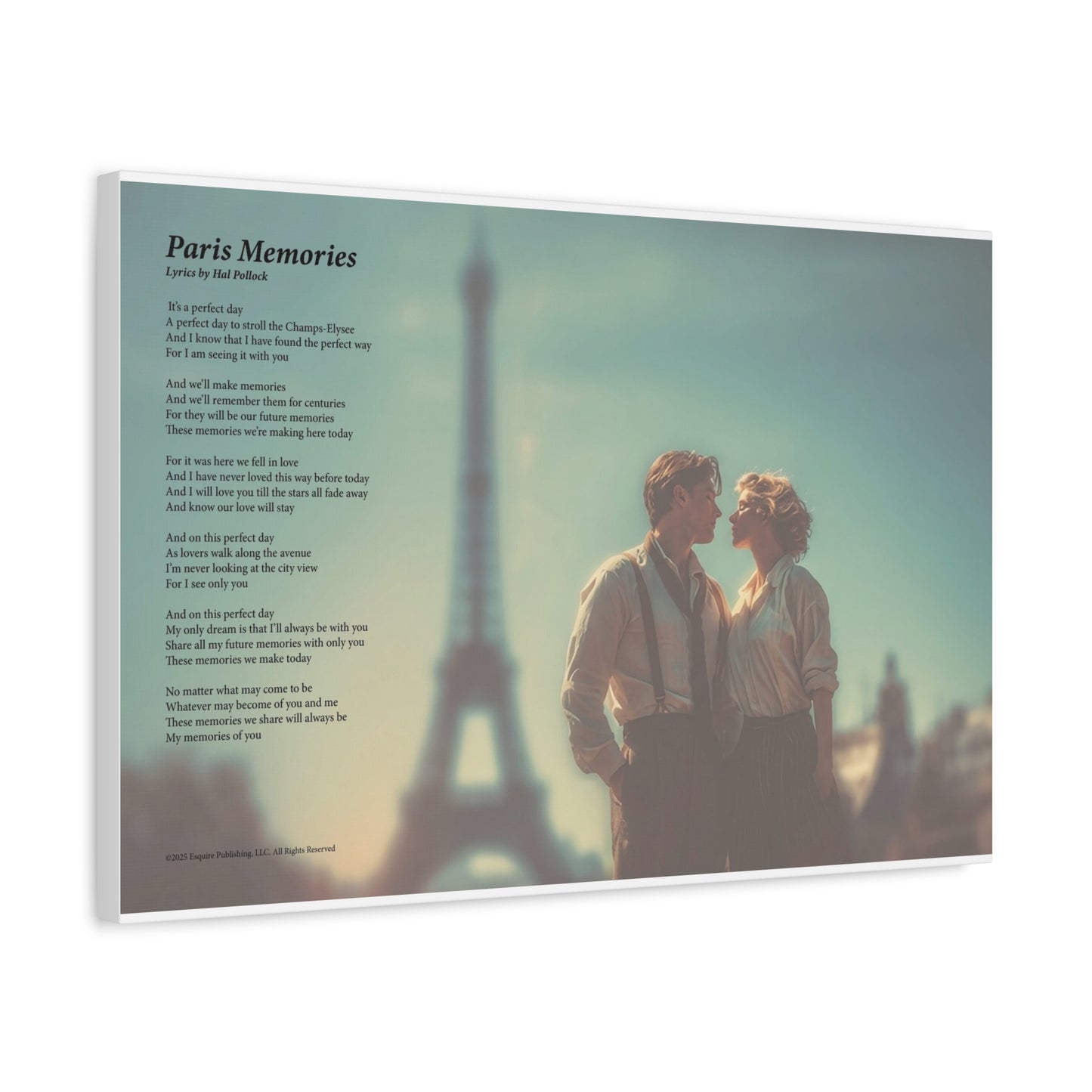 Paris Memories — Lyric Art Print (Canvas)