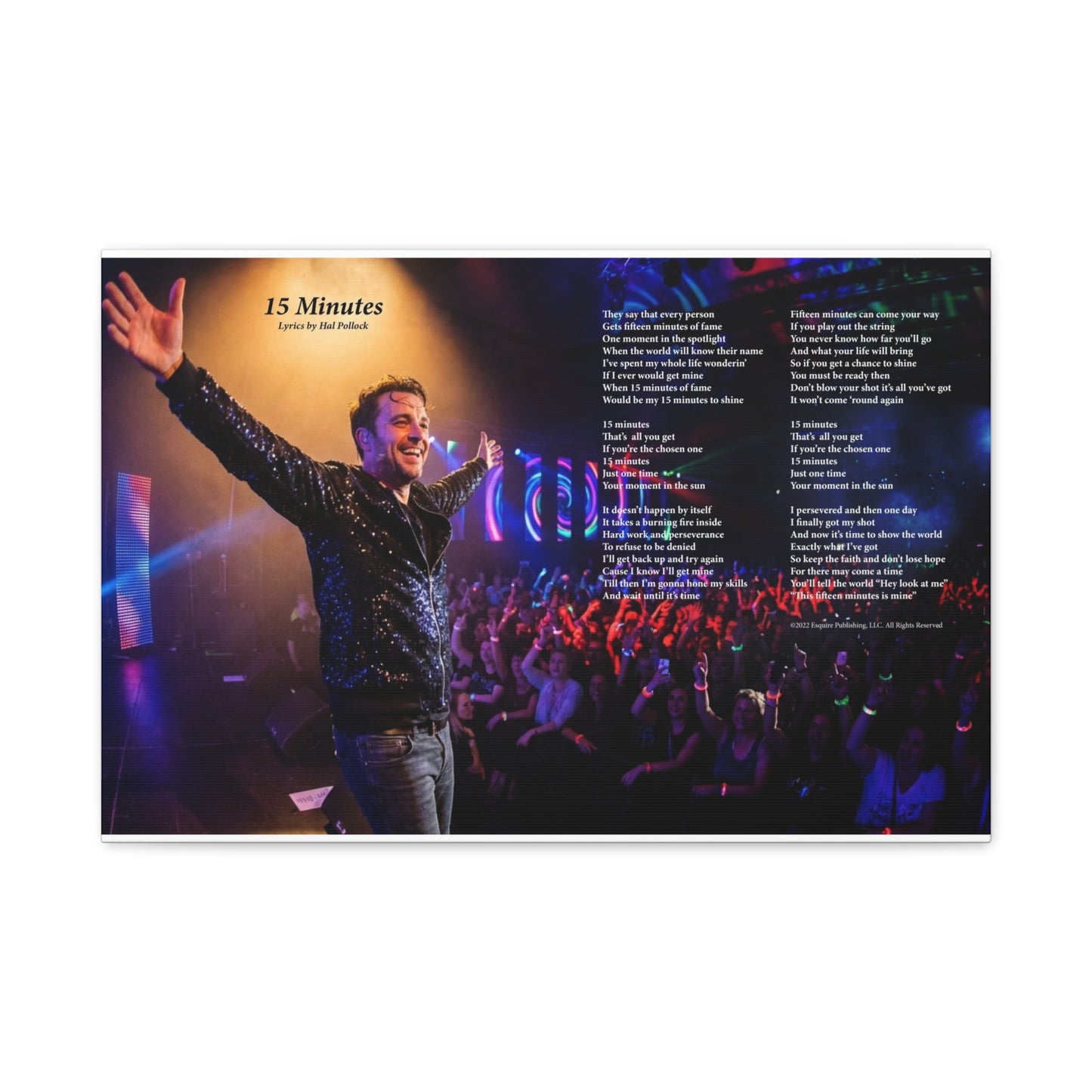 15 Minutes — Lyric Art Print (Canvas)