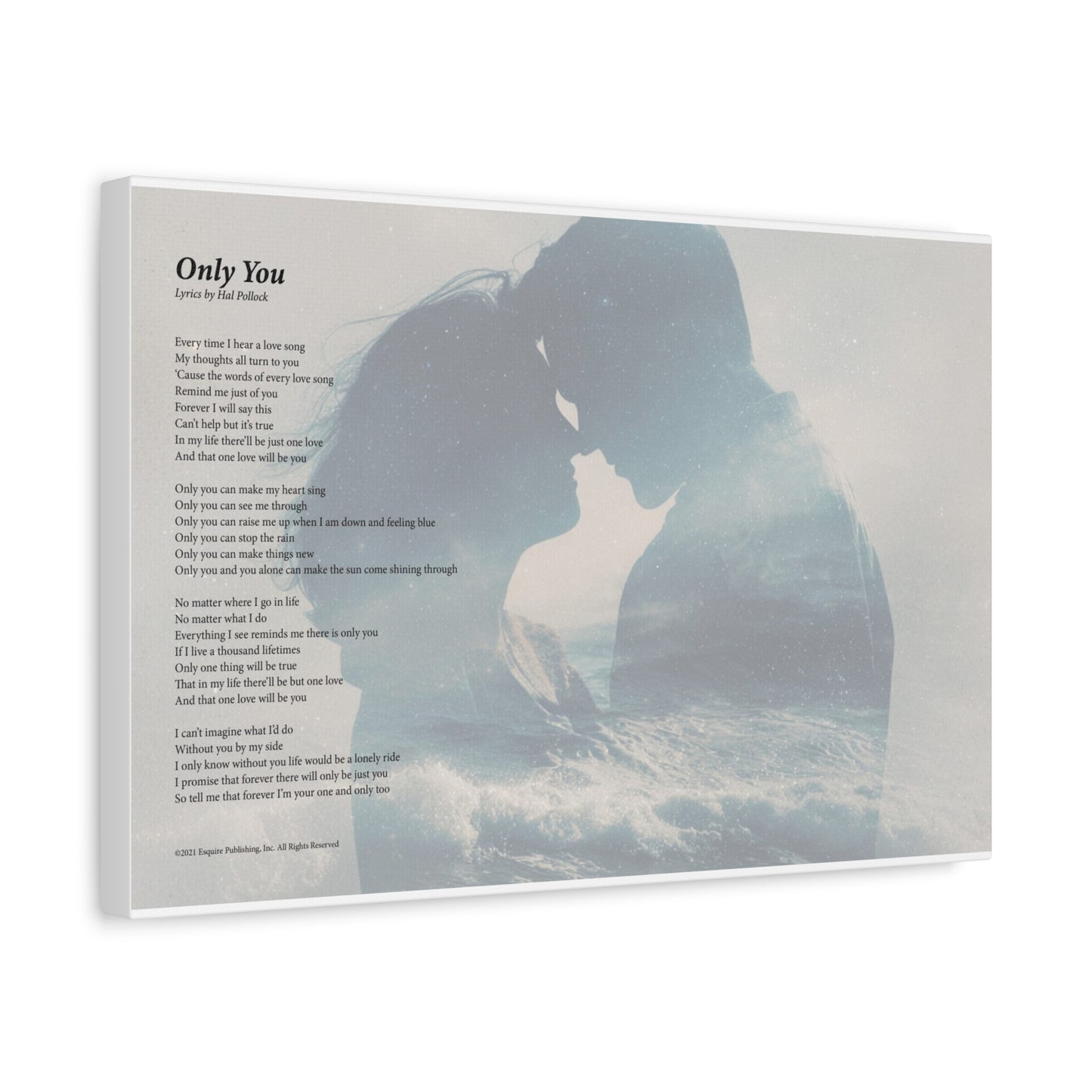 Only You — Lyric Art Print (Canvas)