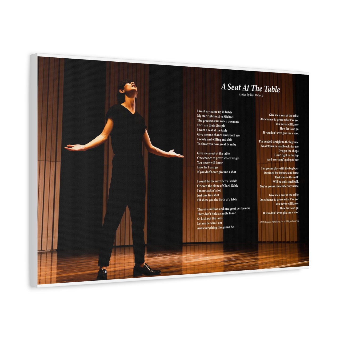 A Seat At The Table — Lyric Art Print (Canvas)