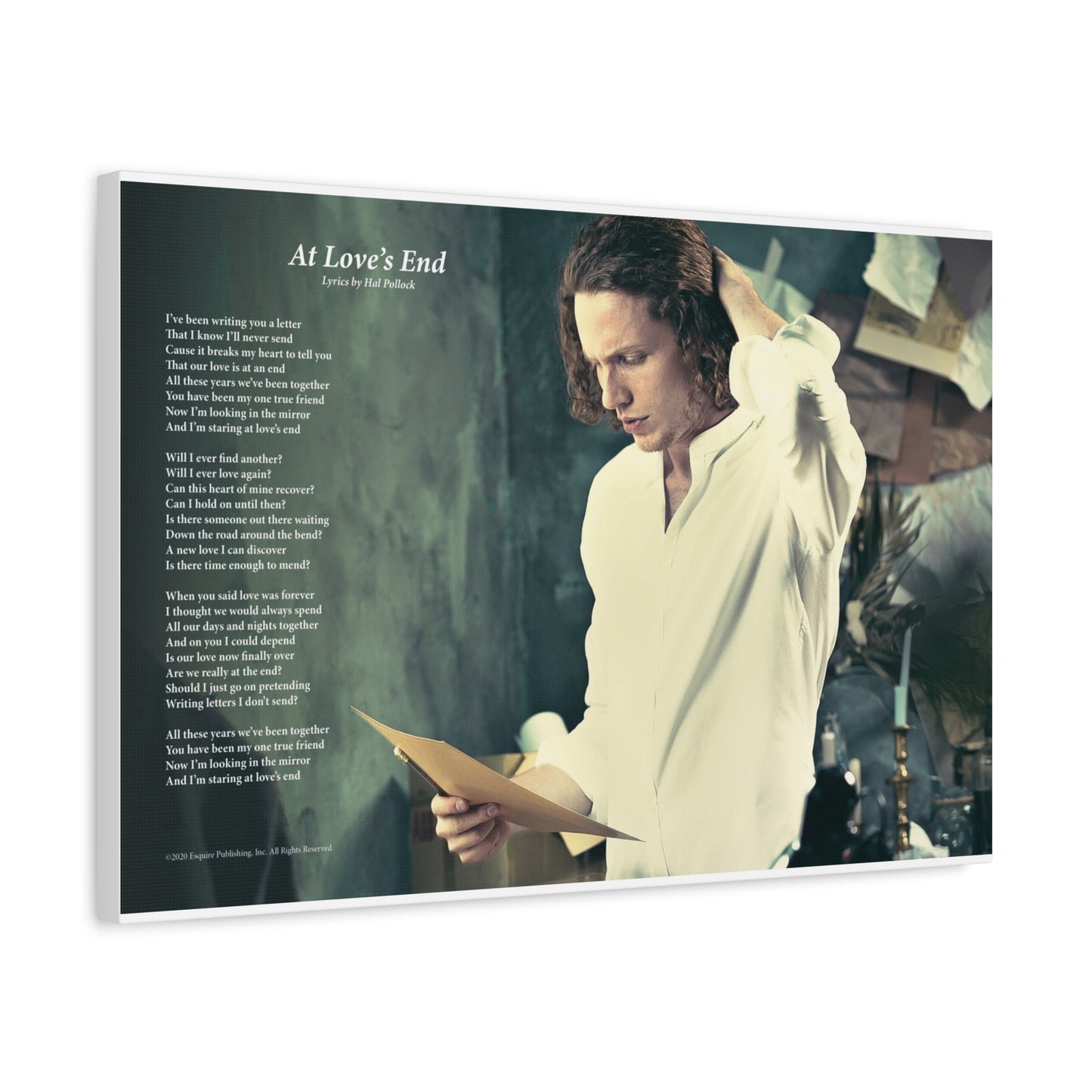 At Love's End — Lyric Art Print (Canvas)