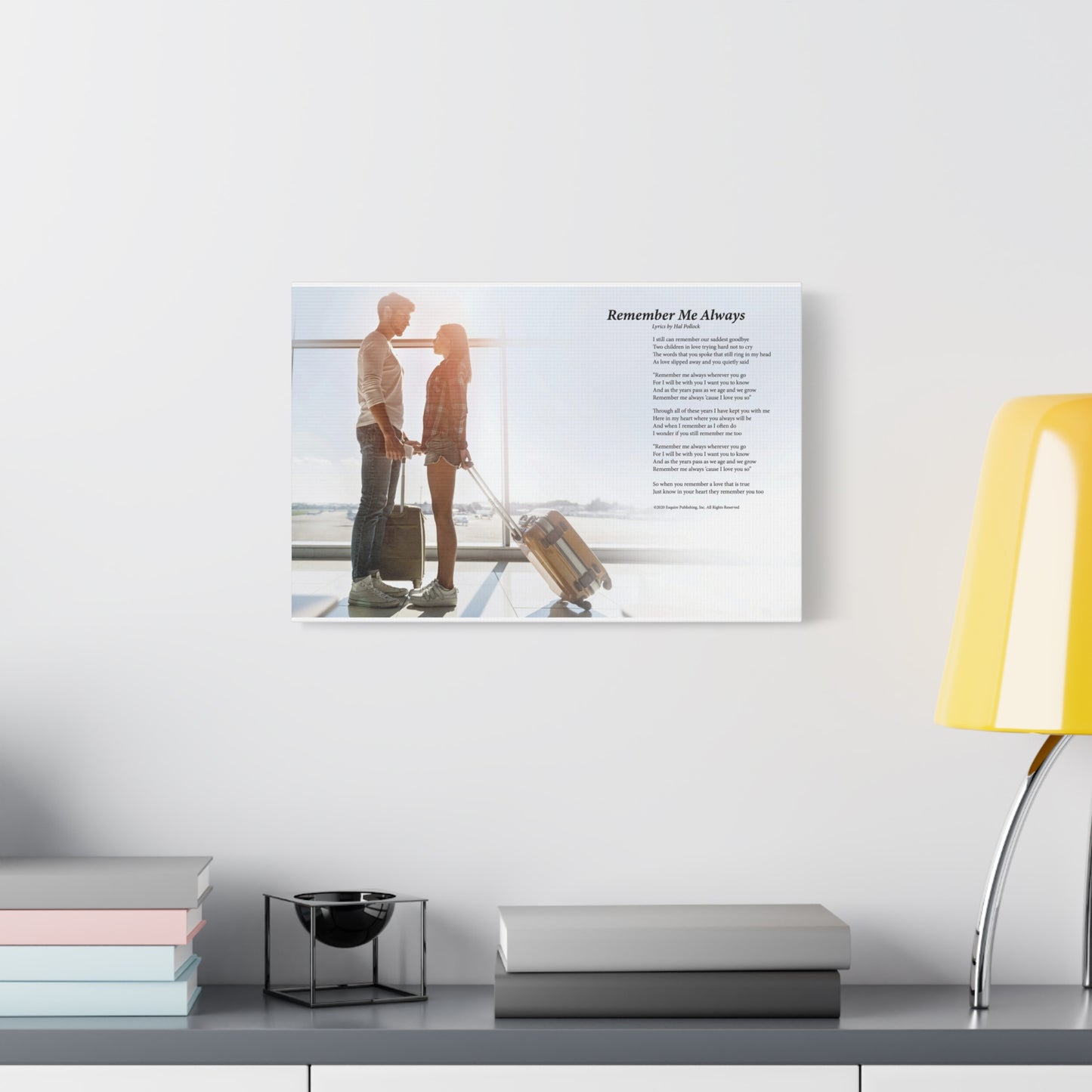 Remember Me Always — Lyric Art Print (Canvas)