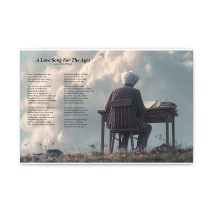 A Love Song For The Ages — Lyric Art Print (Canvas)