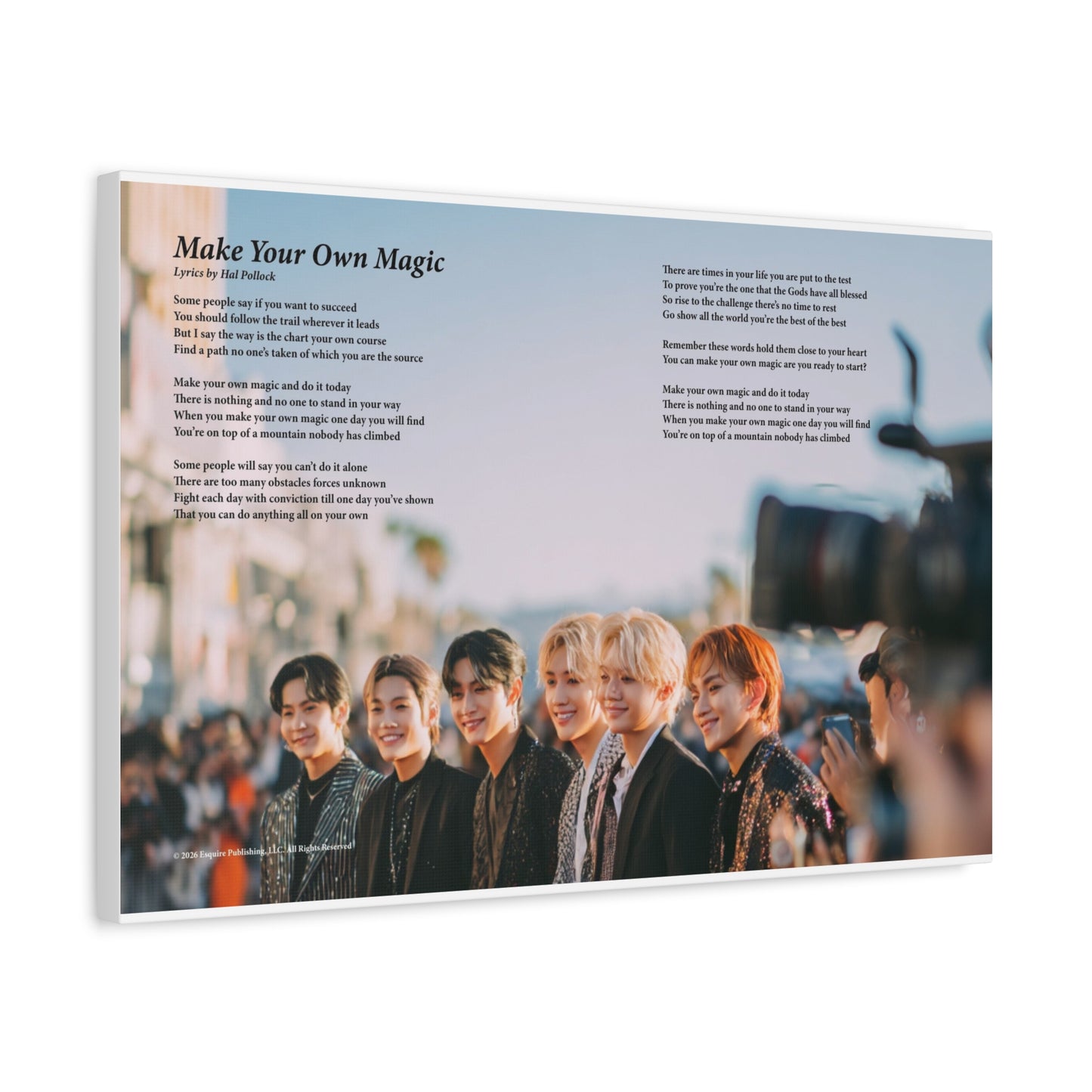 Make Your Own Magic — Lyric Art Print (Canvas)