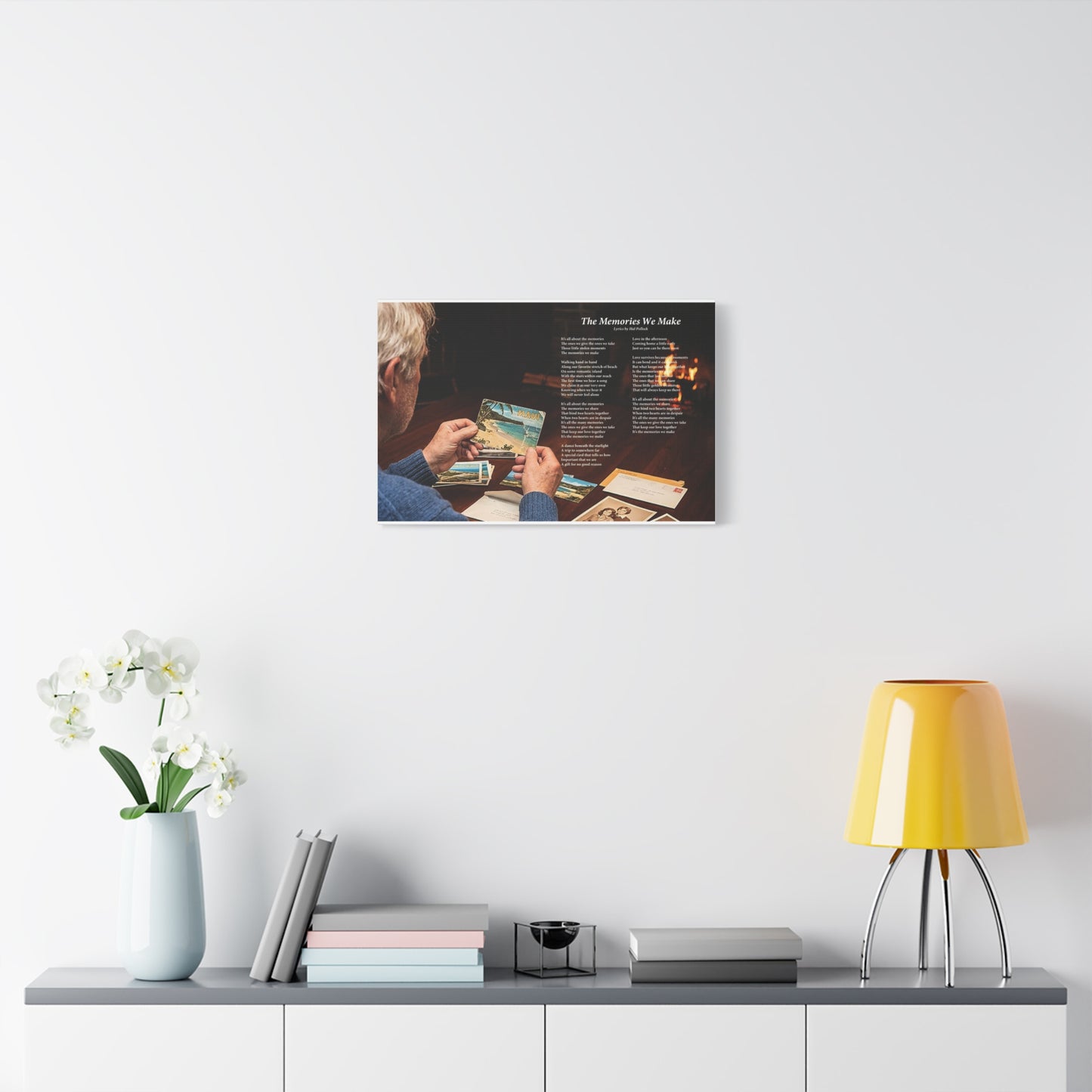 The Memories We Make — Lyric Art Print (Canvas)