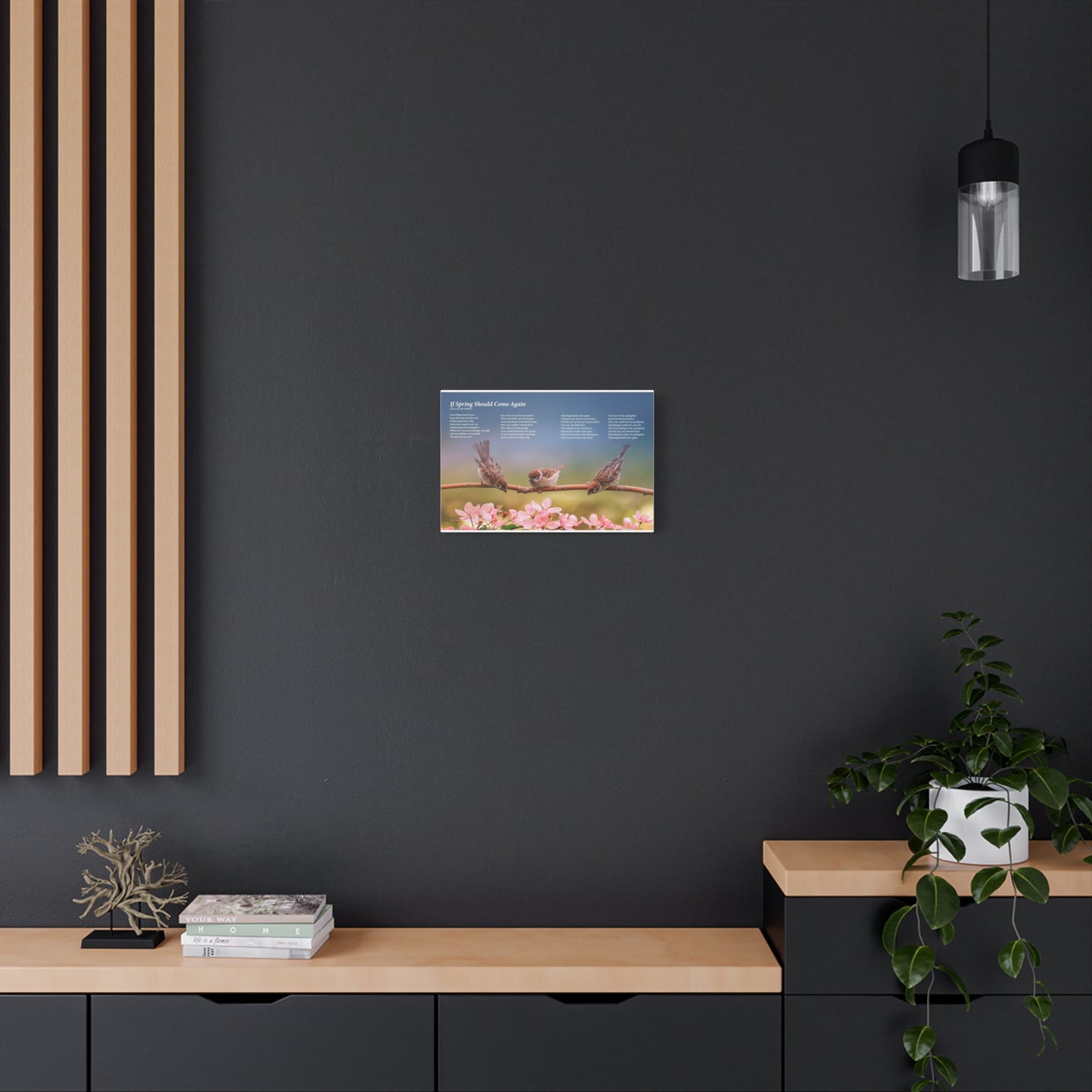 If Spring Should Come Again — Lyric Art Print (Canvas)