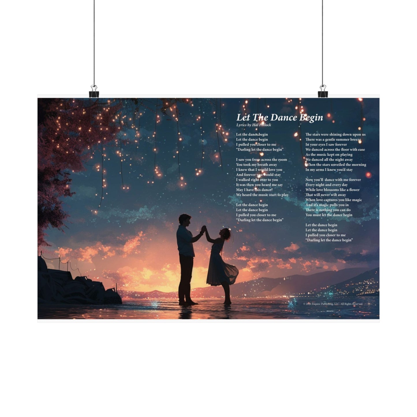 Let The Dance Begin — Lyric Art Print (Matte Paper)