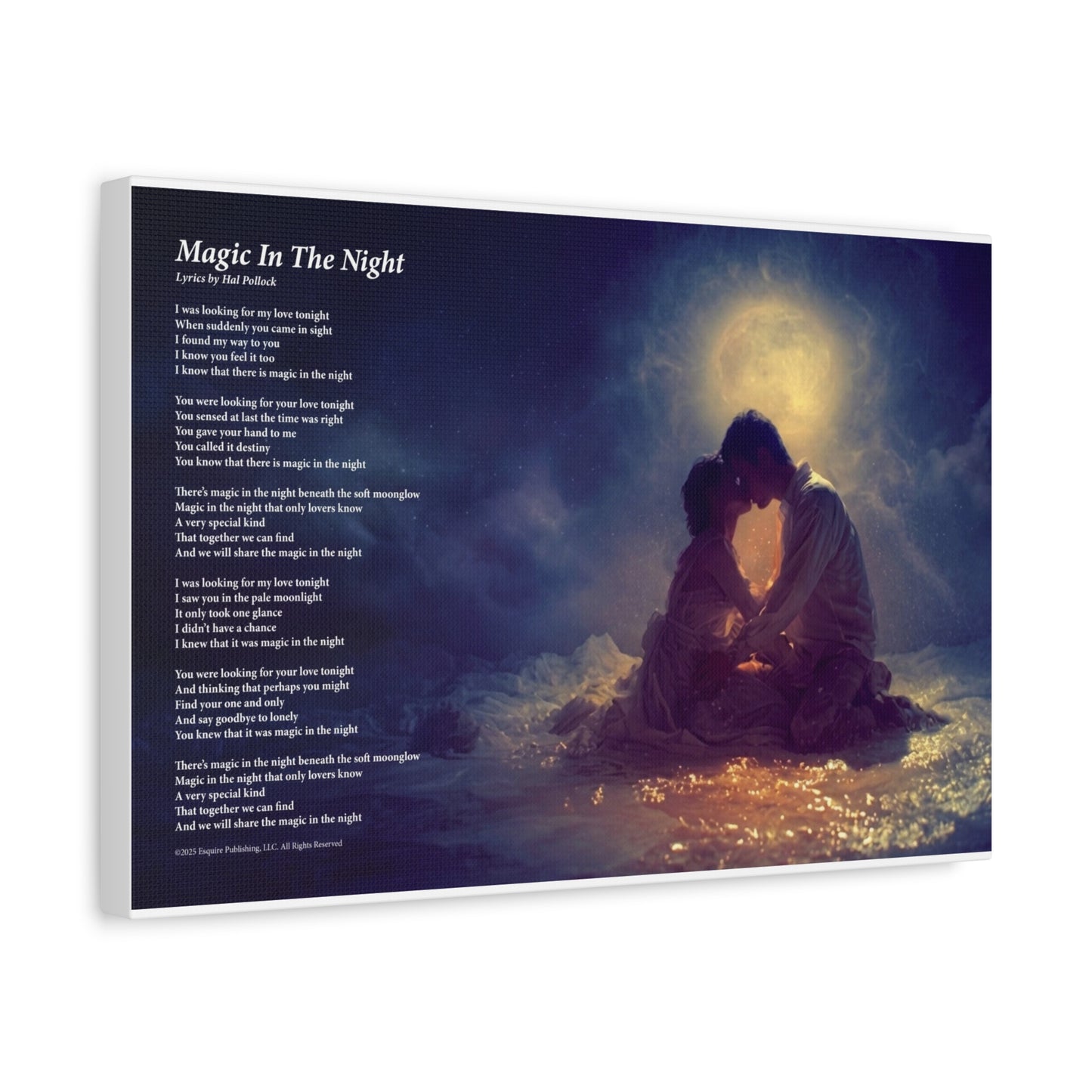 Magic In The Night — Lyric Art Print (Canvas)