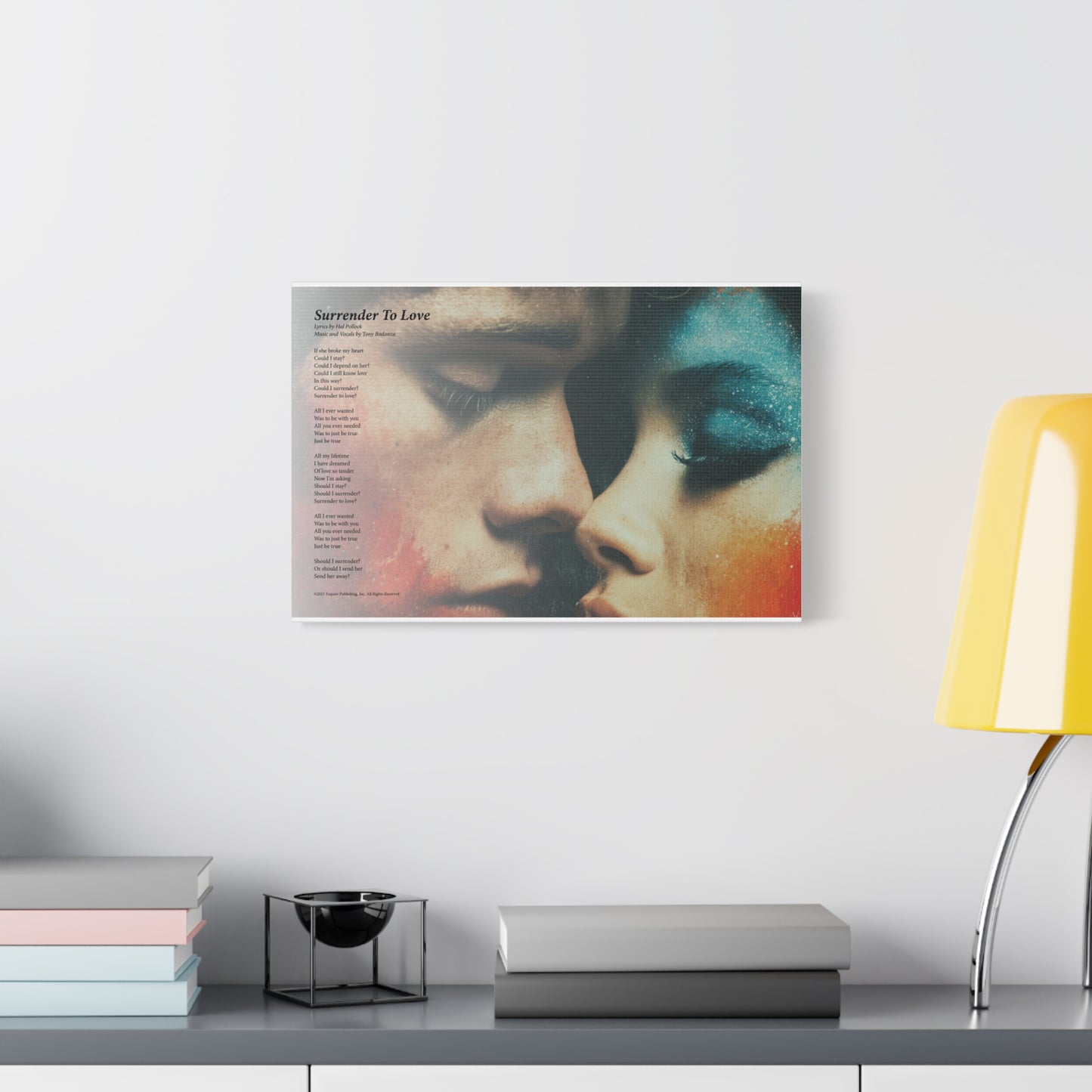 Surrender To Love — Lyric Art Print (Canvas)