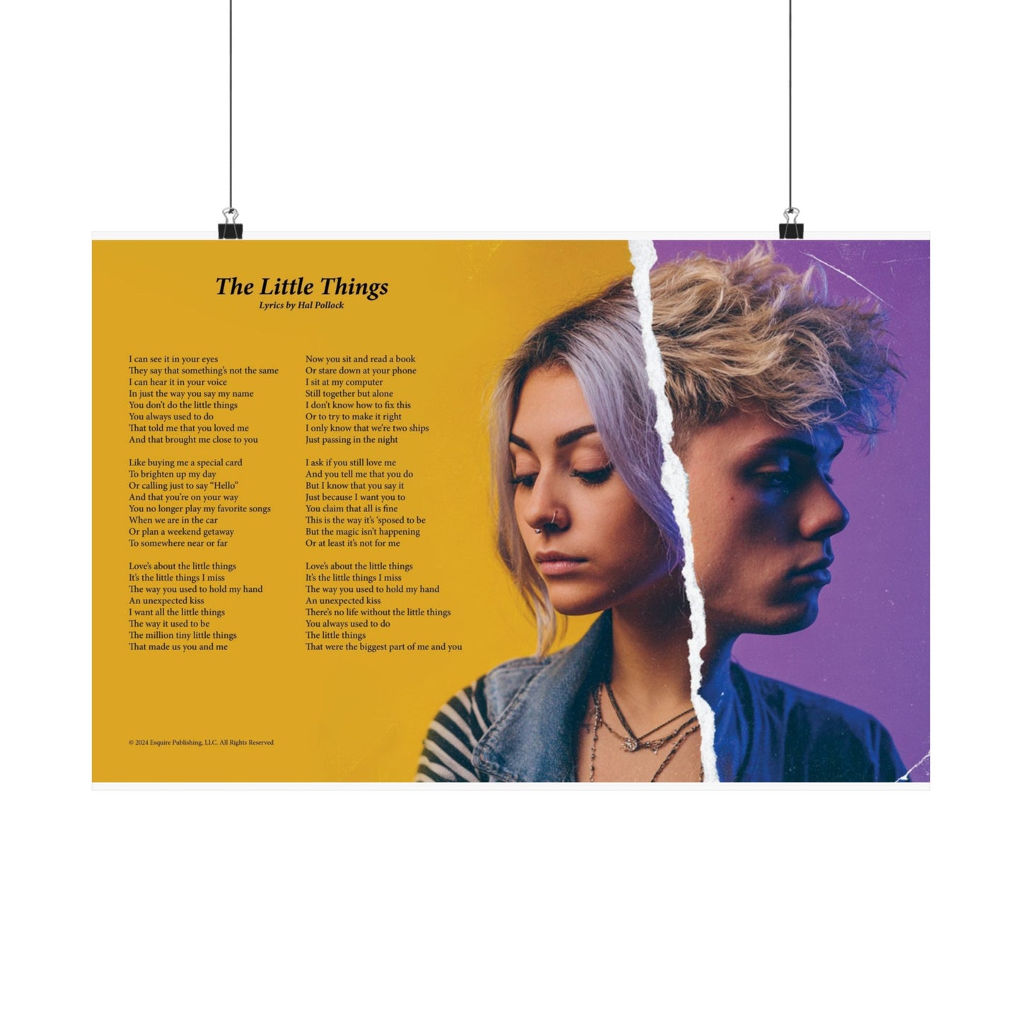 The Little Things — Lyric Art Print (Matte Paper)