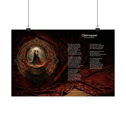 Clairvoyant — Lyric Art Print (Matte Paper)