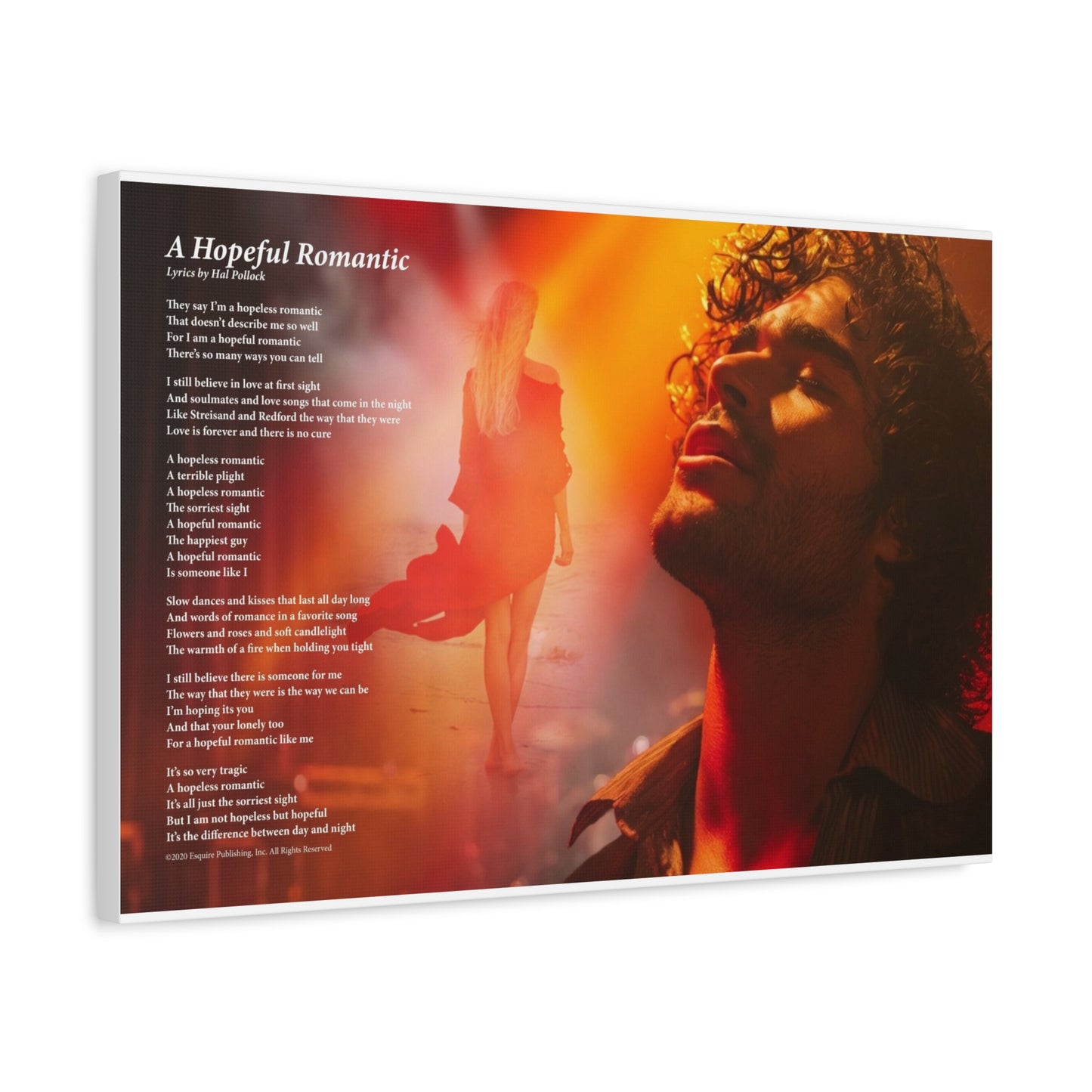 A Hopeful Romantic — Lyric Art Print (Canvas)