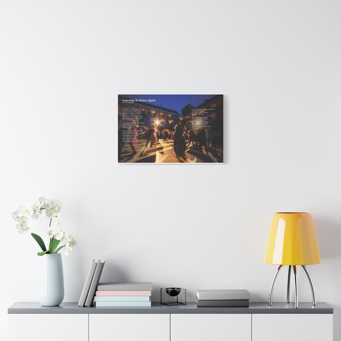 Learning To Dance Again — Lyric Art Print (Canvas)