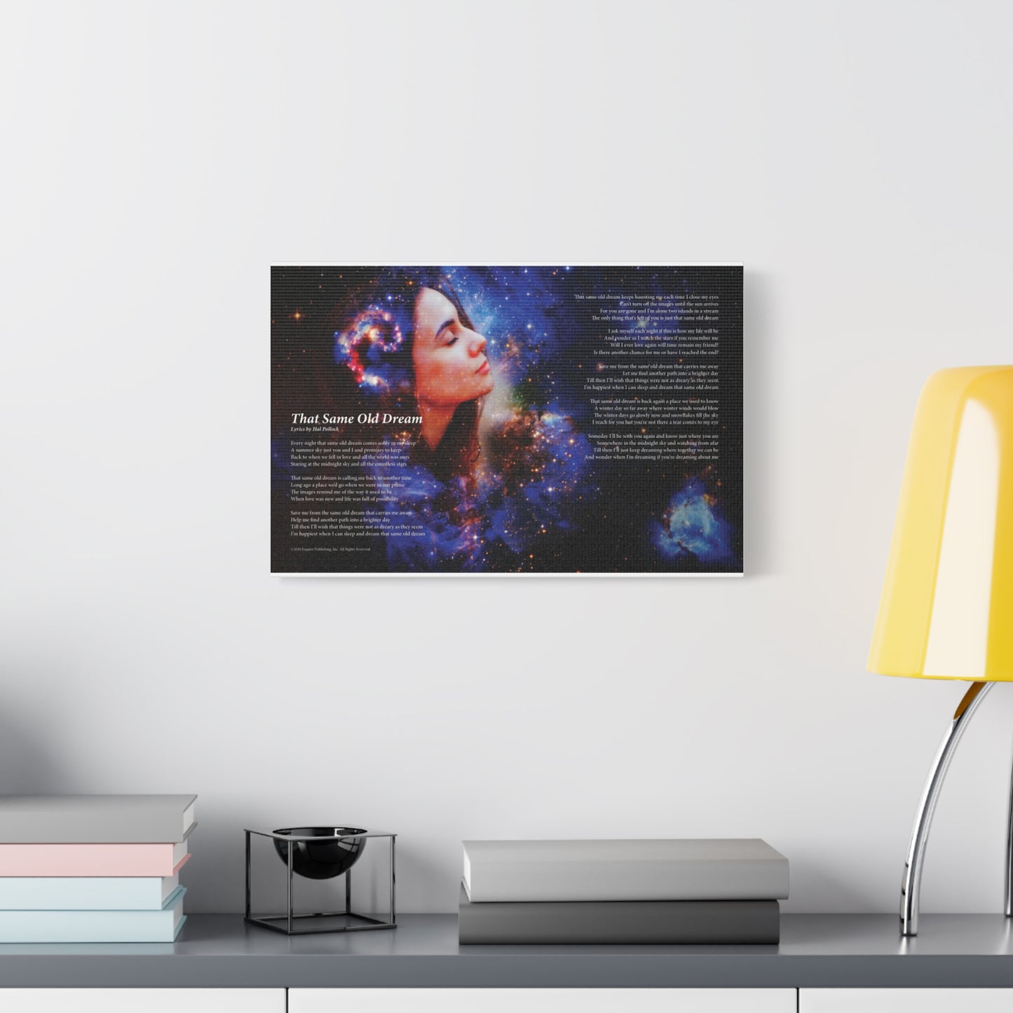 That Same Old Dream — Lyric Art Print (Canvas)