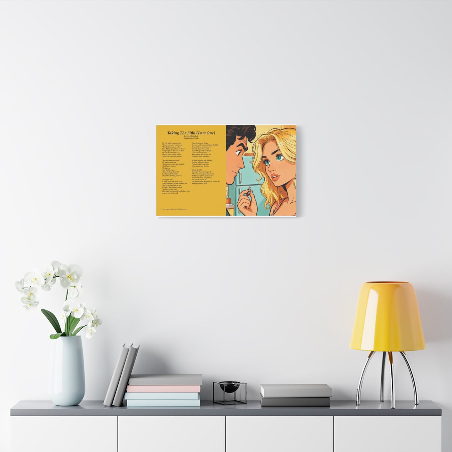Taking The Fifth — Lyric Art Print (Canvas)