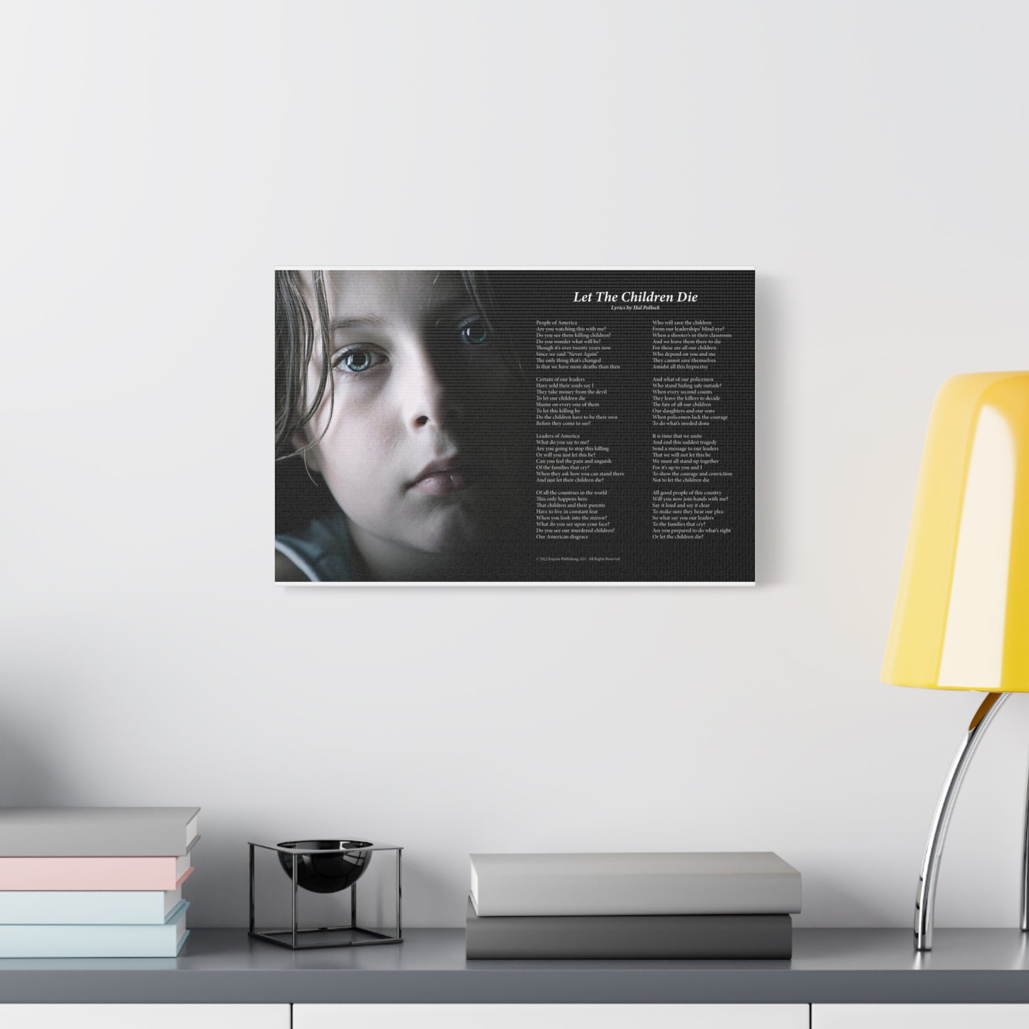 Let The Children Die — Lyric Art Print (Canvas)