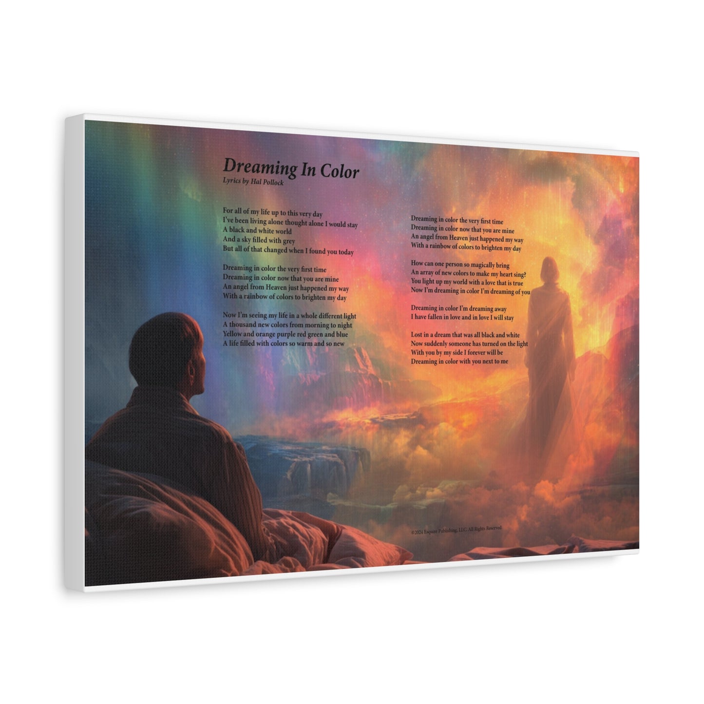 Dreaming In Color — Lyric Art Print (Canvas)