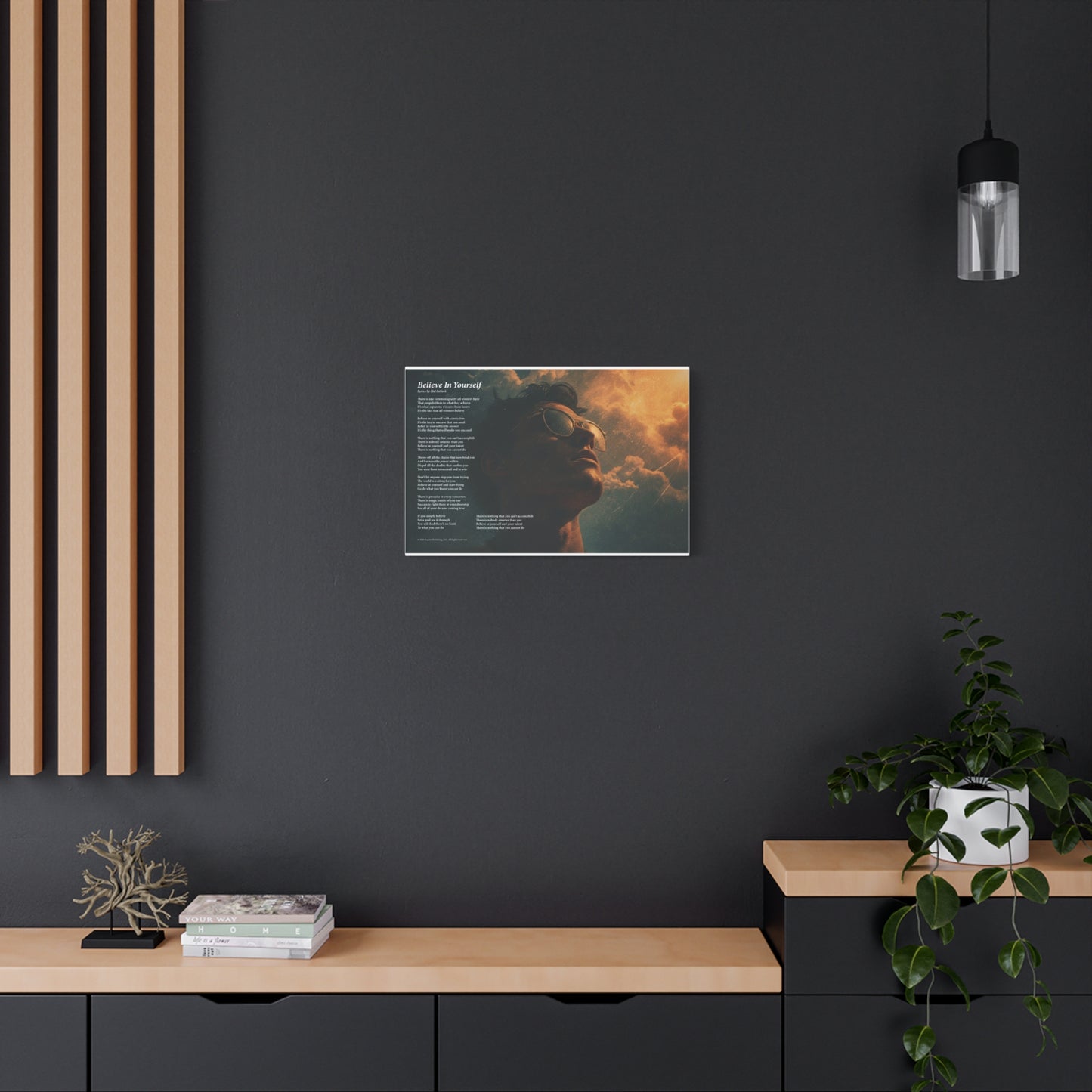 Believe In Yourself — Lyric Art Print (Canvas)