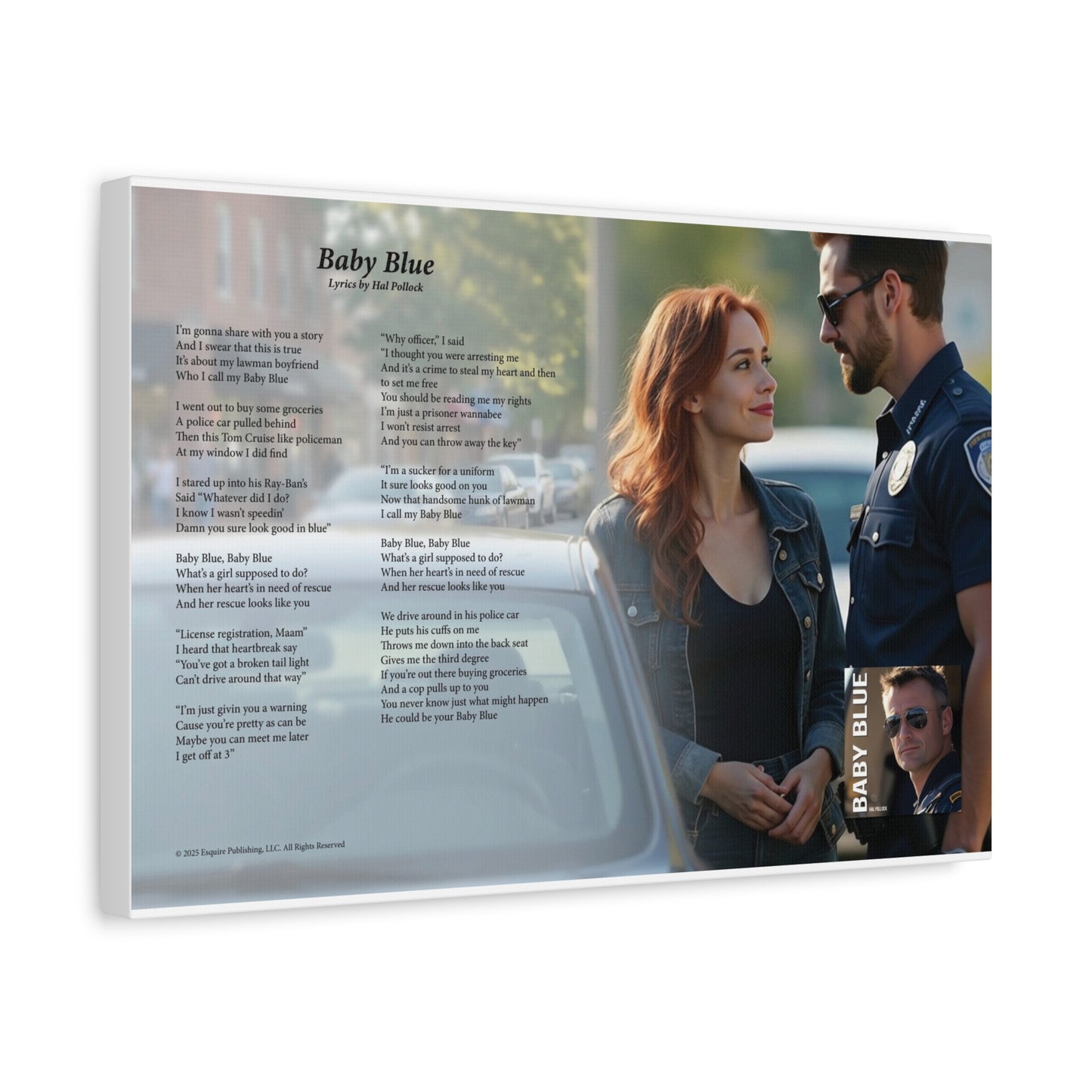 Baby Blue — Lyric Art Print (Canvas)