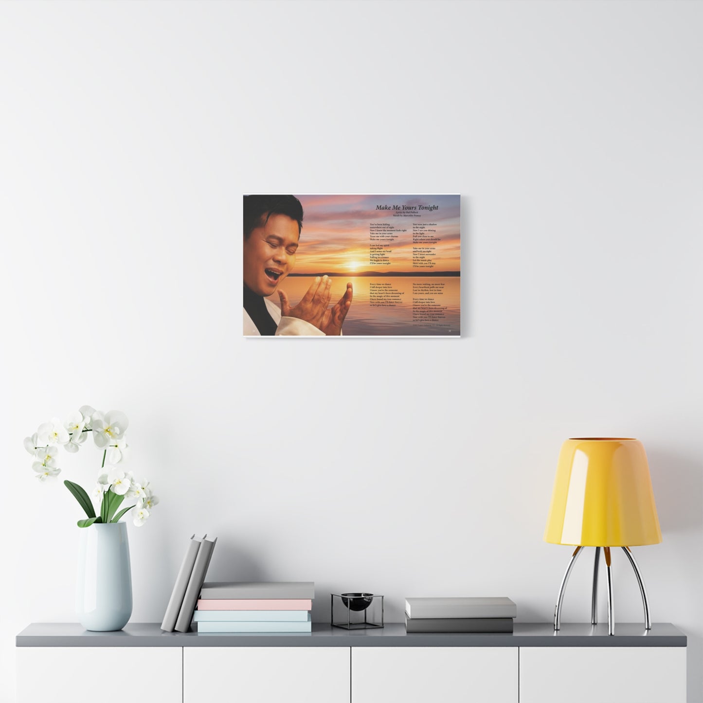 Make Me Yours Tonight — Lyric Art Print (Canvas)