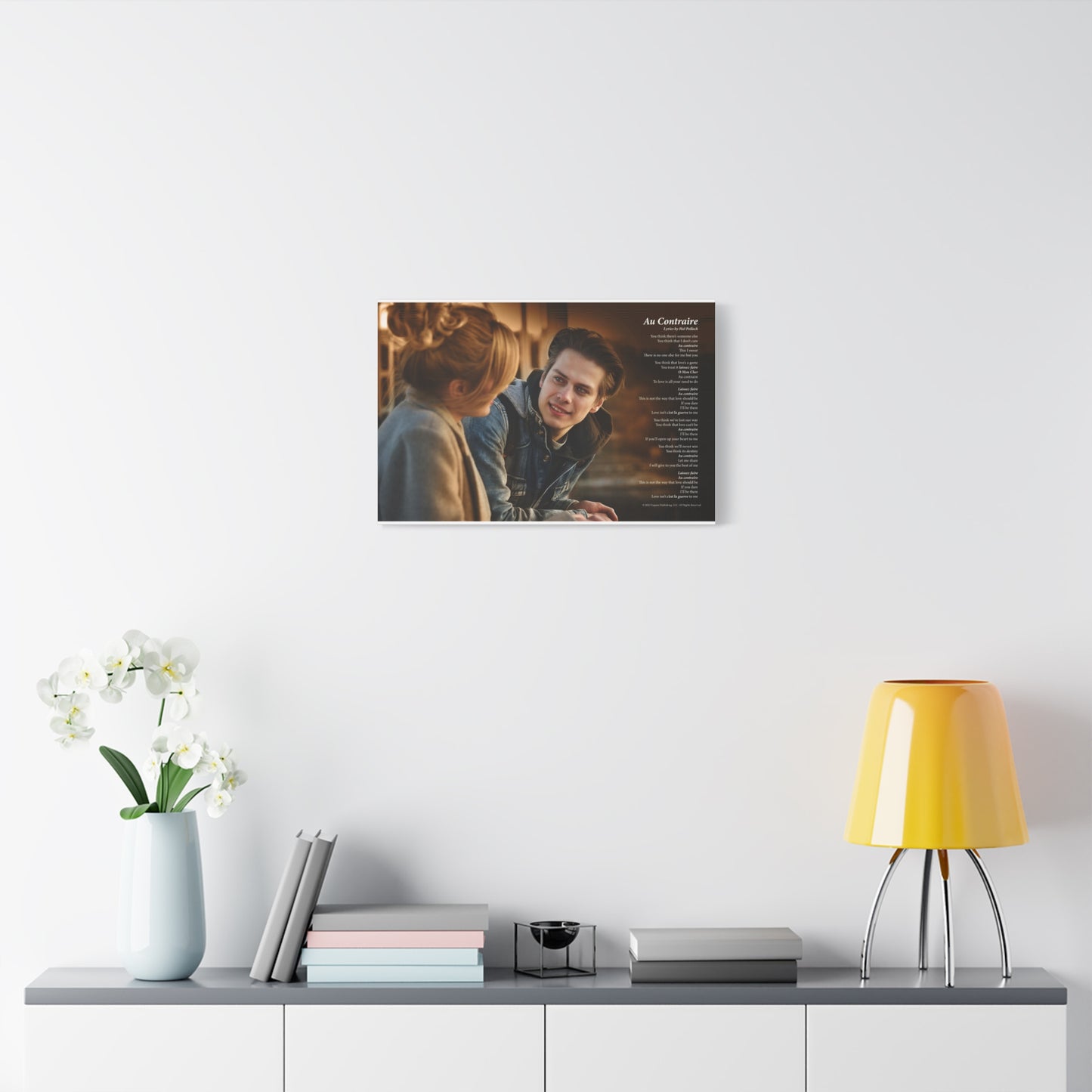 Au Contraire — Lyric Art Print (Canvas)