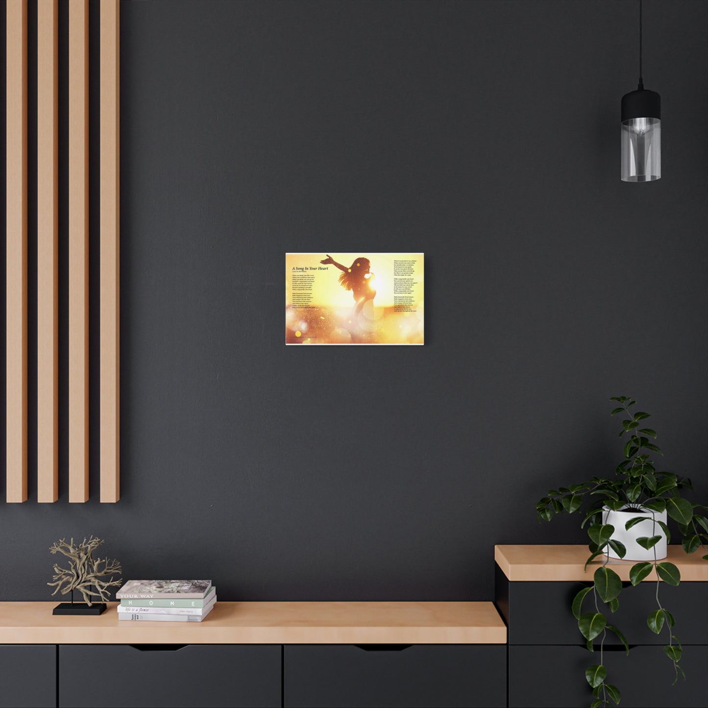 A Song In Your Heart — Lyric Art Print (Canvas)
