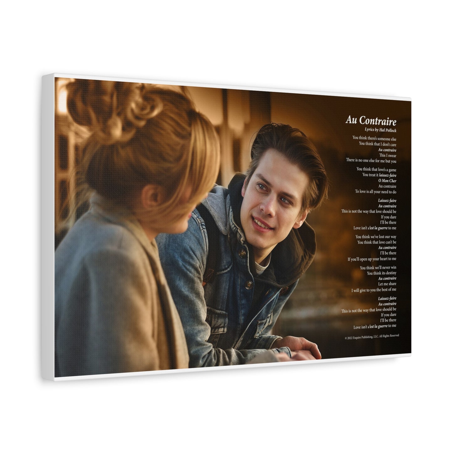 Au Contraire — Lyric Art Print (Canvas)