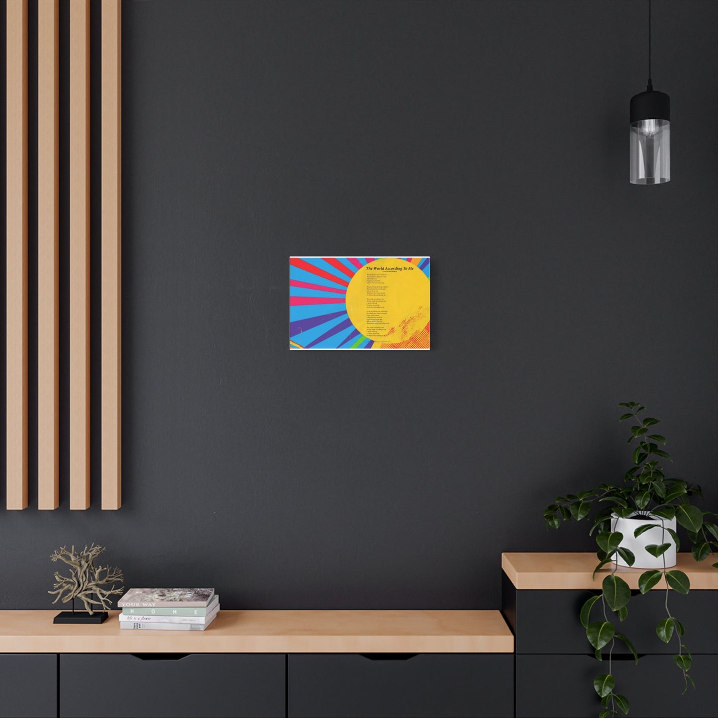 The World According To Me — Lyric Art Print (Canvas)