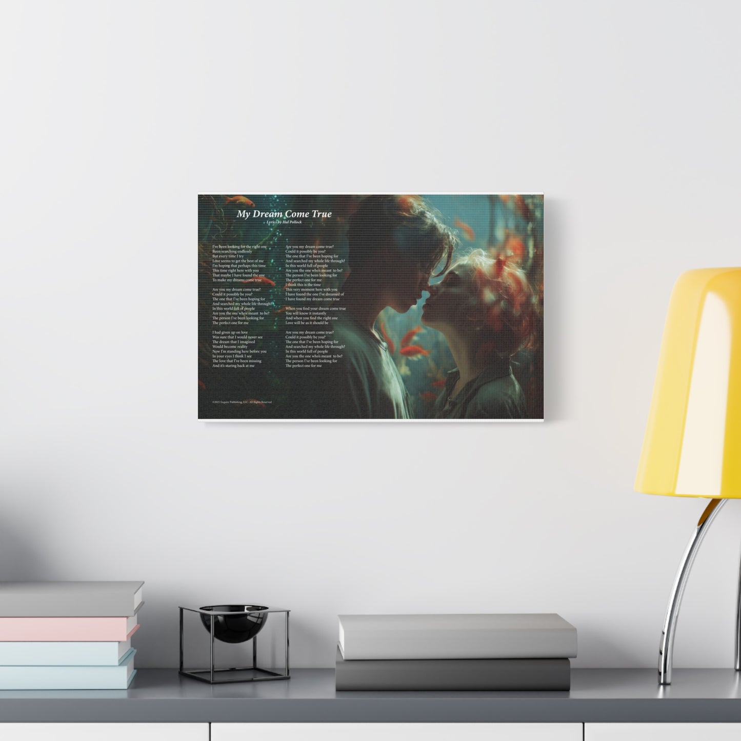 My Dream Come True — Lyric Art Print (Canvas)