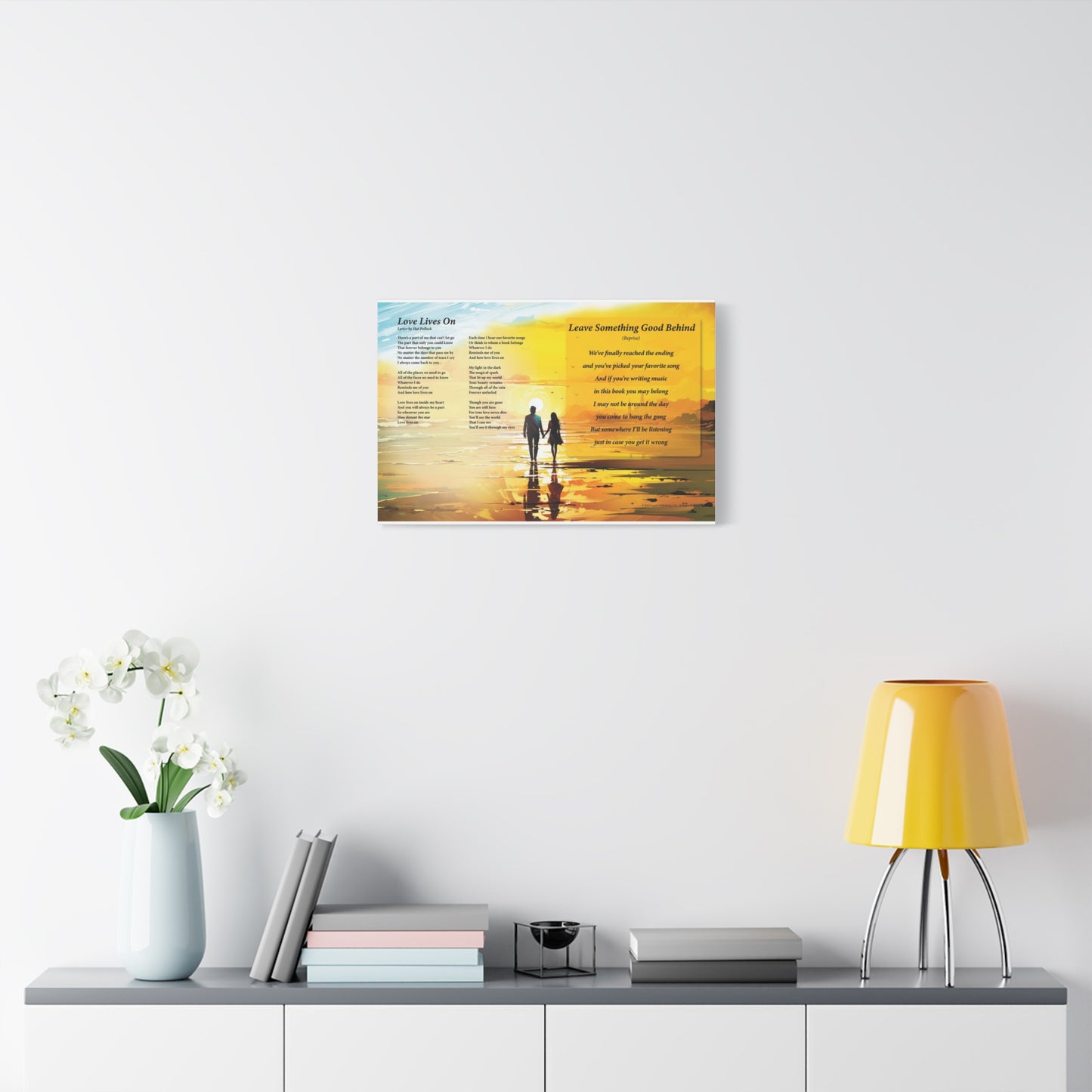 Love Lives On — Lyric Art Print (Canvas)