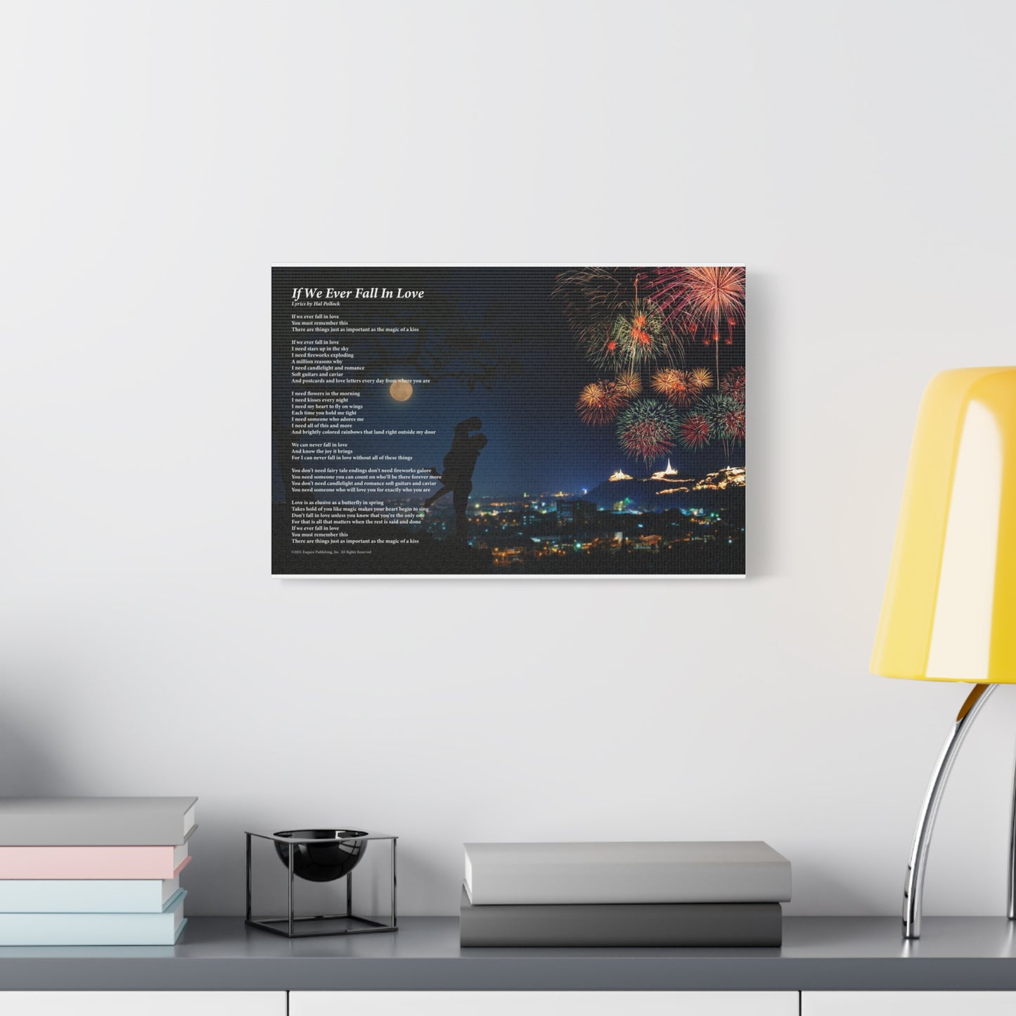 If We Ever Fall In Love — Lyric Art Print (Canvas)