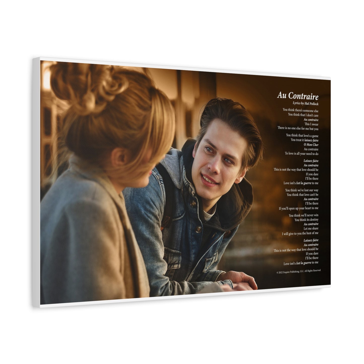 Au Contraire — Lyric Art Print (Canvas)