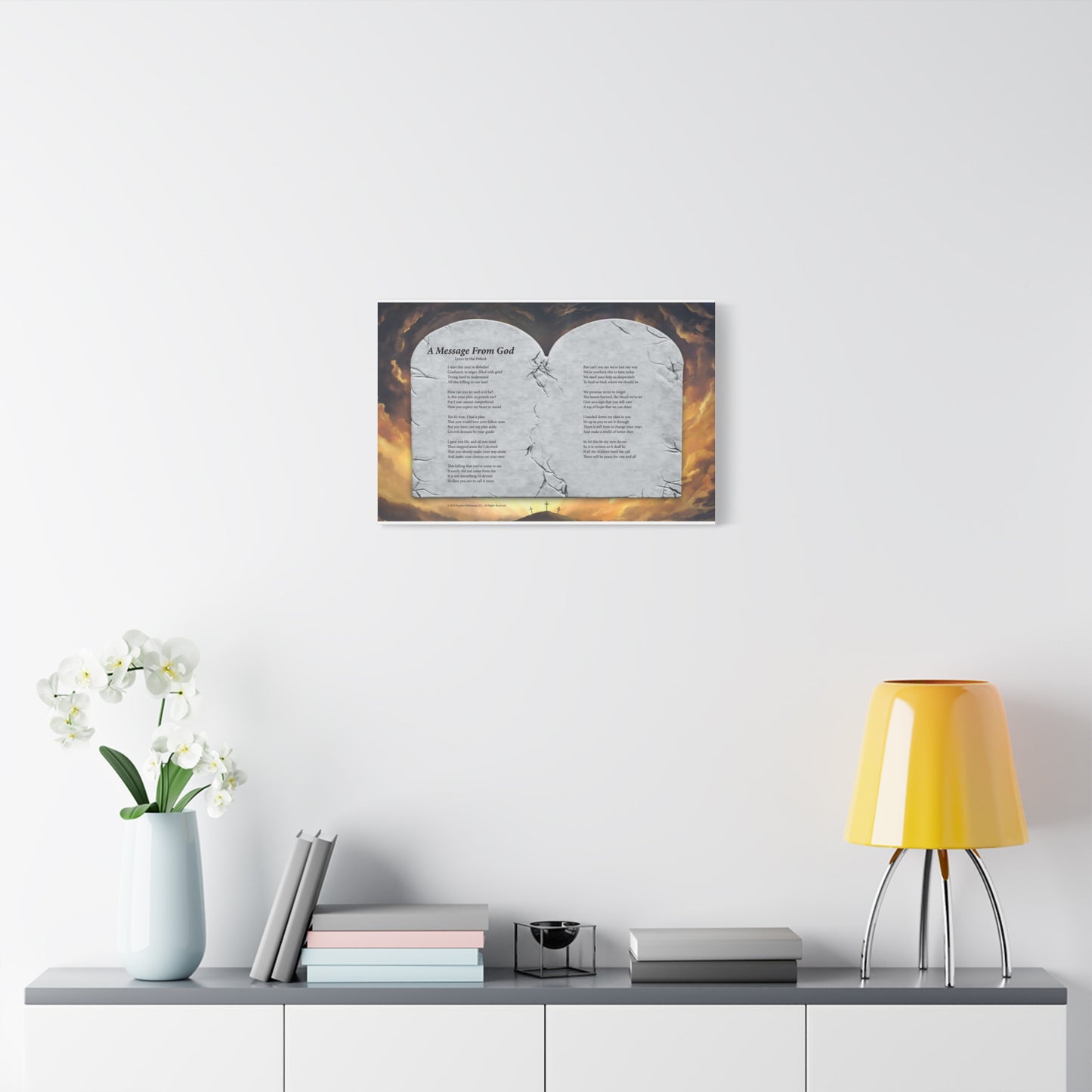 A Message From God — Lyric Art Print (Canvas)